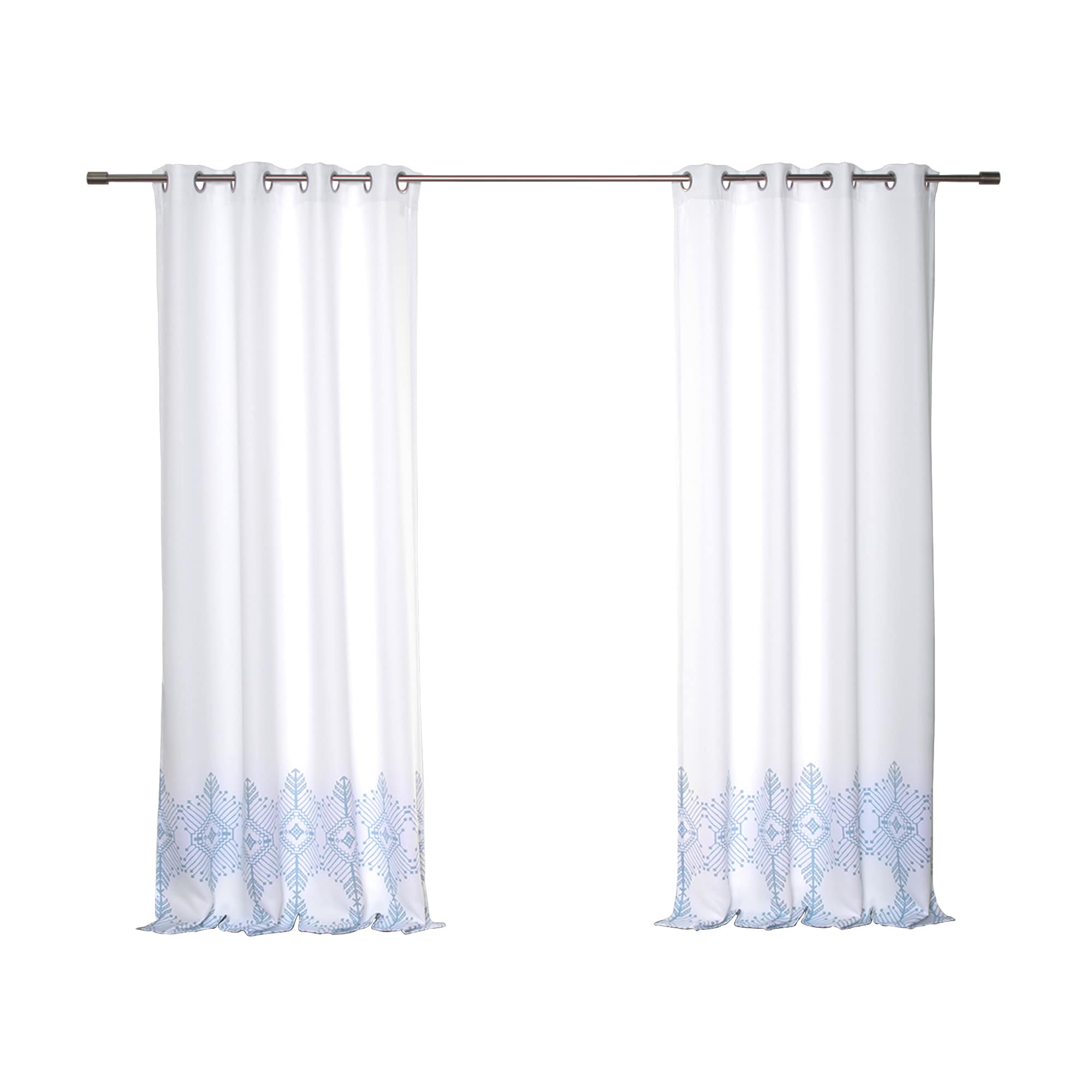 Best Home Fashion SIL-NOR-TRIB-84-BLUE curtains - View #6
