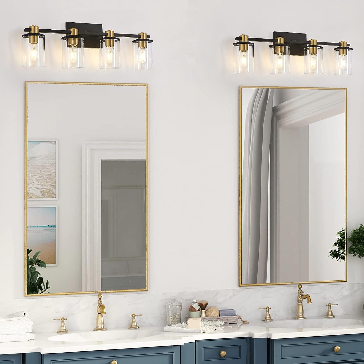 solfart Dimmable LED Modern Bathroom Vanity Lights Over Mirror 3