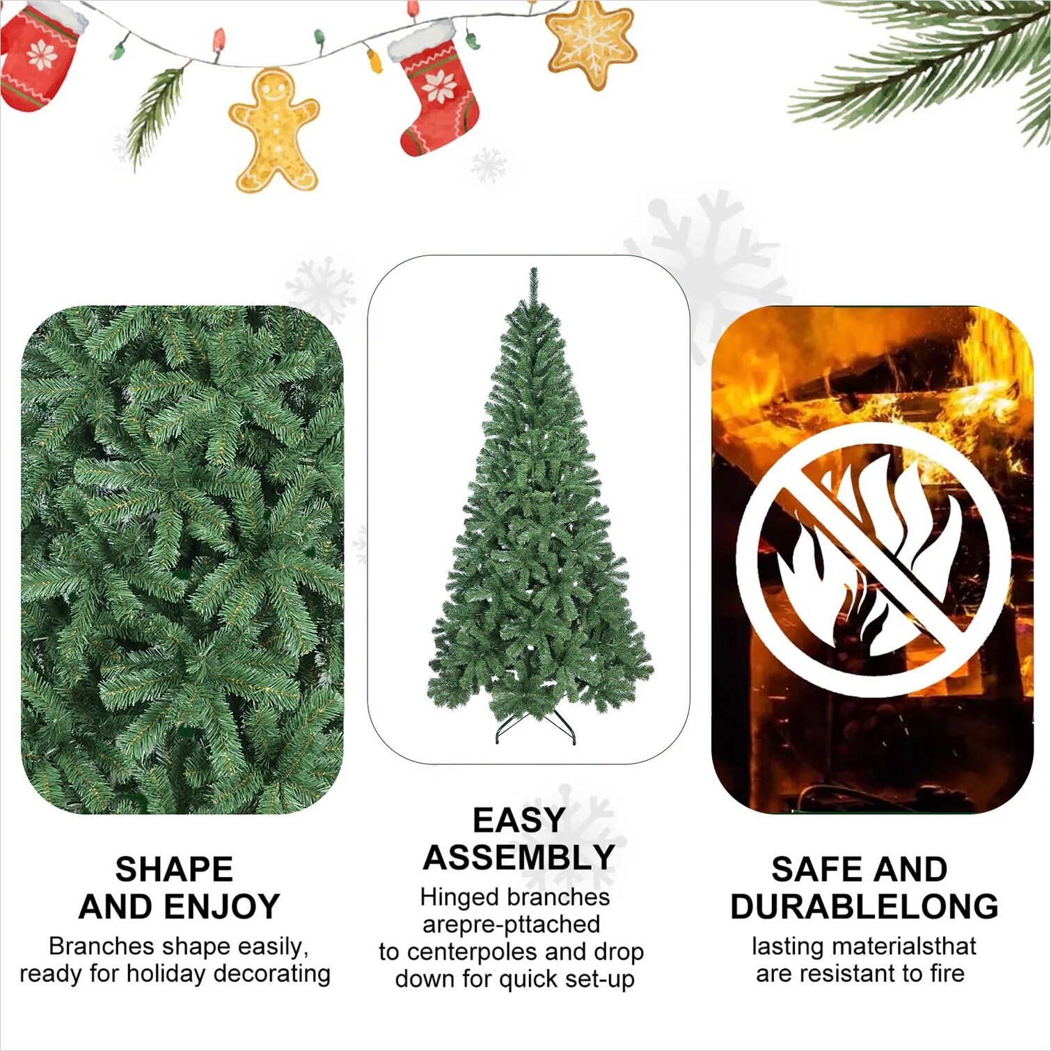 FlowLuxe 464AVSPMDGYE Artificial-Christmas-Trees - View #4