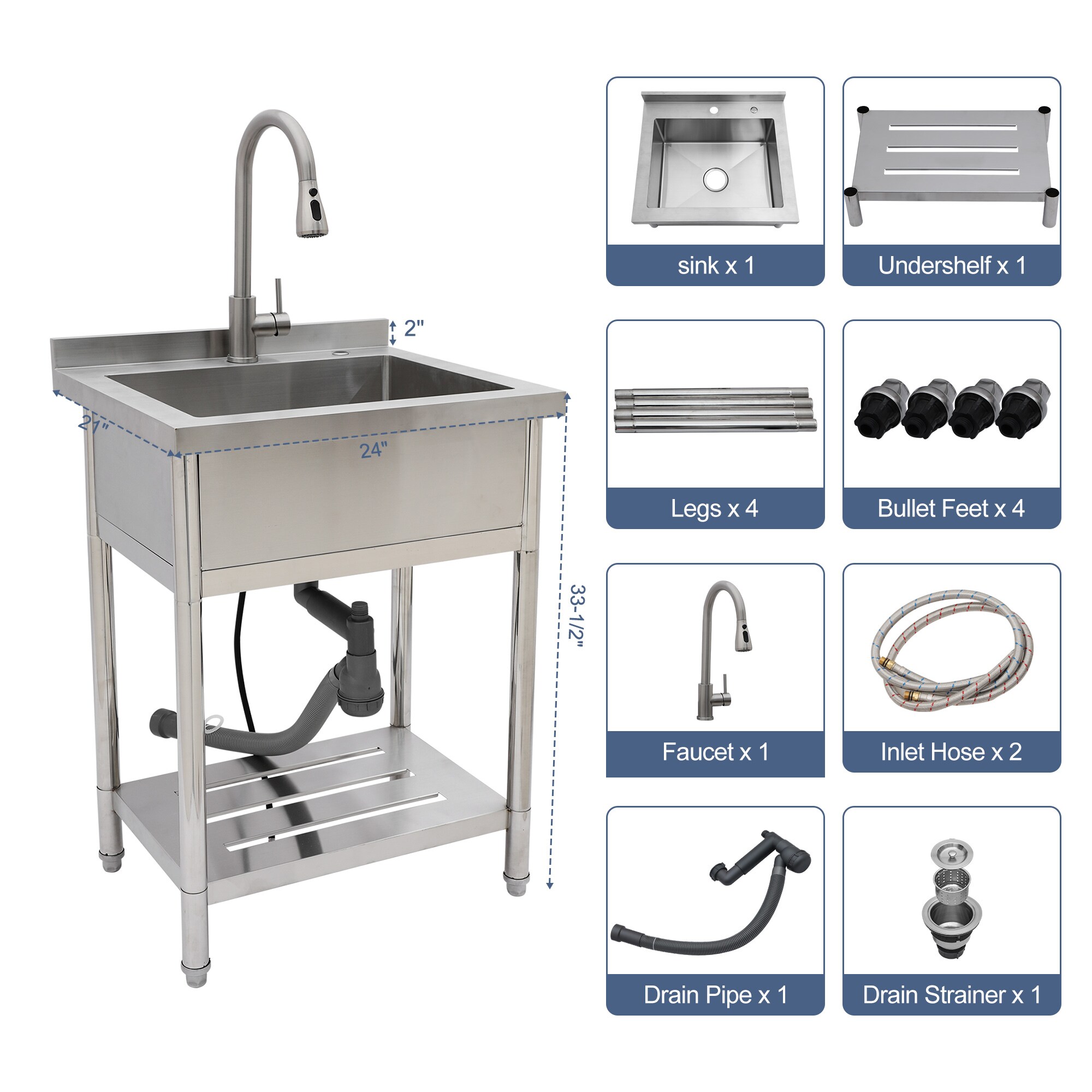 Lordear LD-SYSC1 Laundry-Tubs-Utility-Sinks - View #9