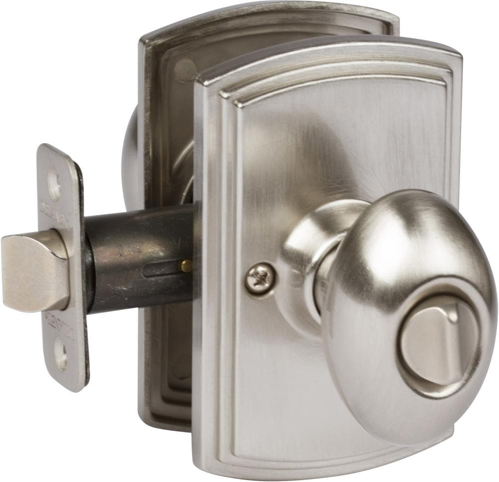 Delaney Hardware 362501 Canova Satin Nickel Interior/Exterior Bed/Bath Privacy Door Knob