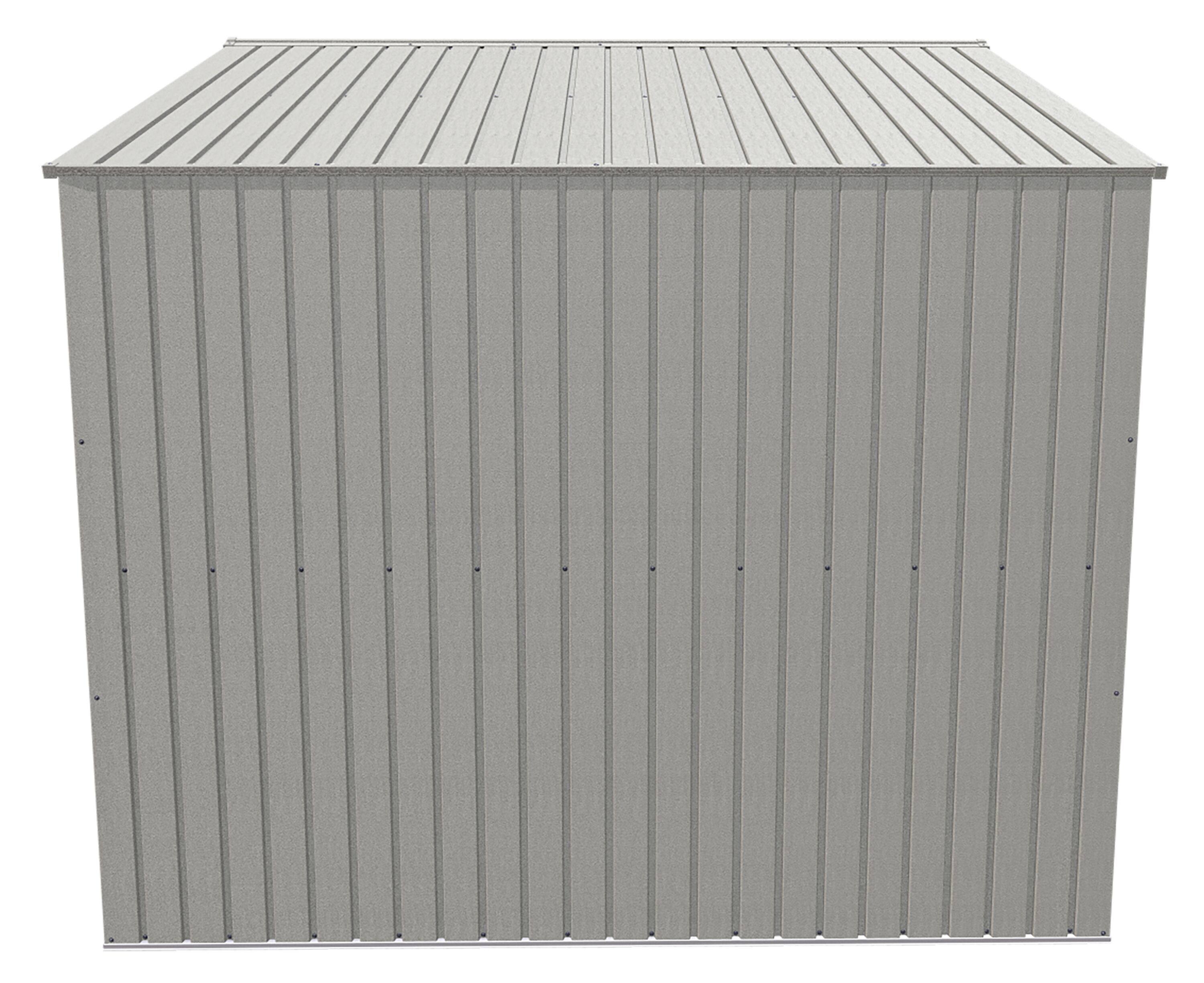 Cool Grey 8' x 10' Superior Grade Steel Storage Shed Kit