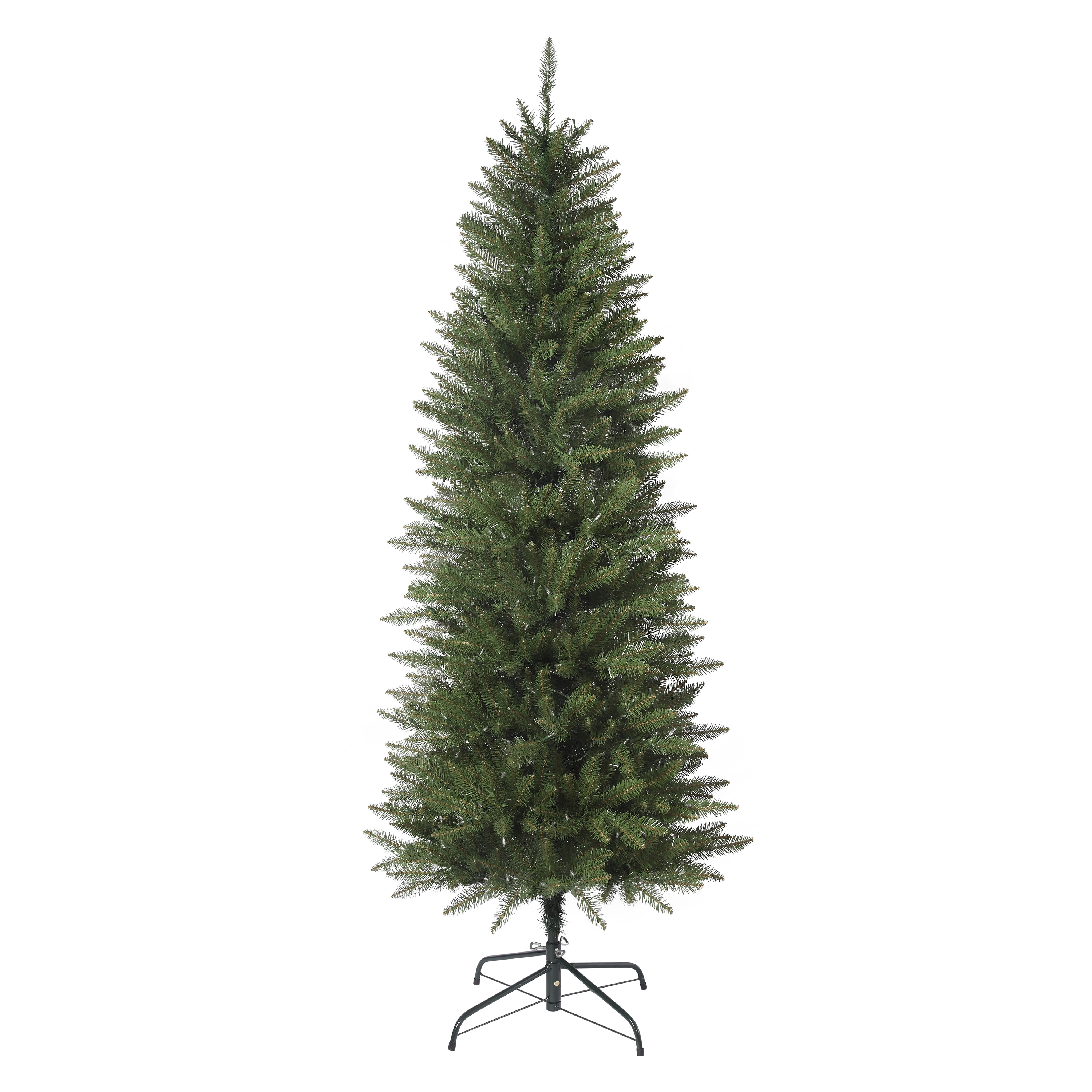 Haute Decor DCCT6505 6.5-Feet Fir Pre-lit Slim Artificial Christmas Tree with White LED Lights