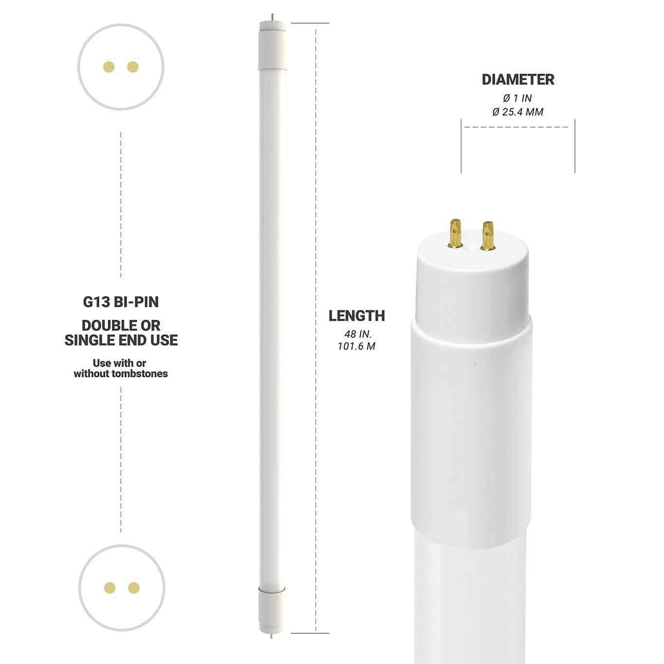 NUWATT NW-T8F-4-18W-50K-30P Led-Tube-Light-Bulbs - View #7