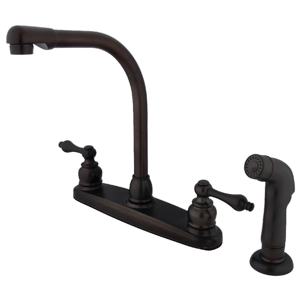 Kingston Brass  KB71.ALSP Victorian 1.8 GPM Standard Kitchen Faucet  Includes Side Spray