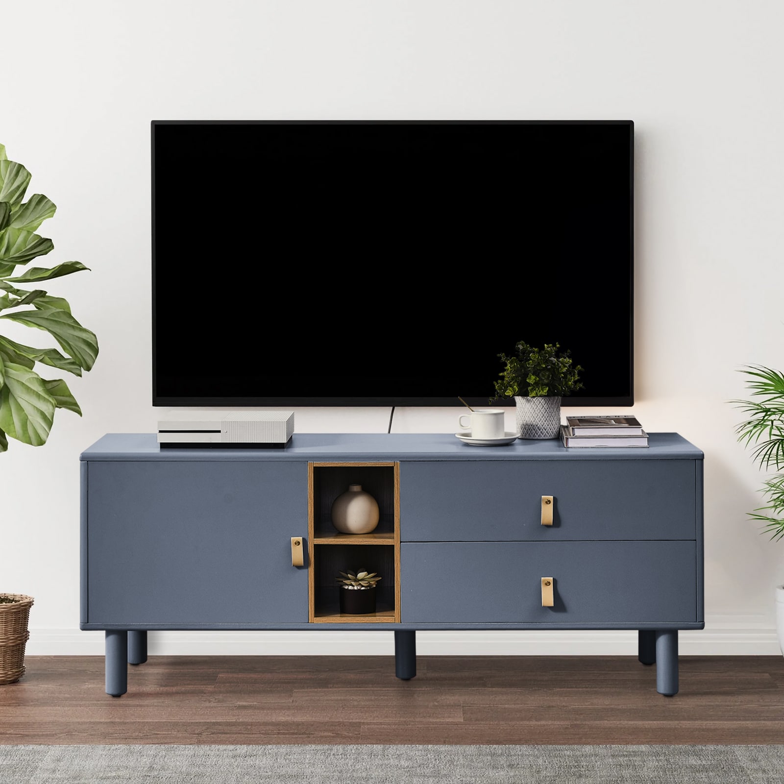 Maocao Hoom Modern/Contemporary Blue Tv Cabinet (Accommodates TVs up to 55-in)