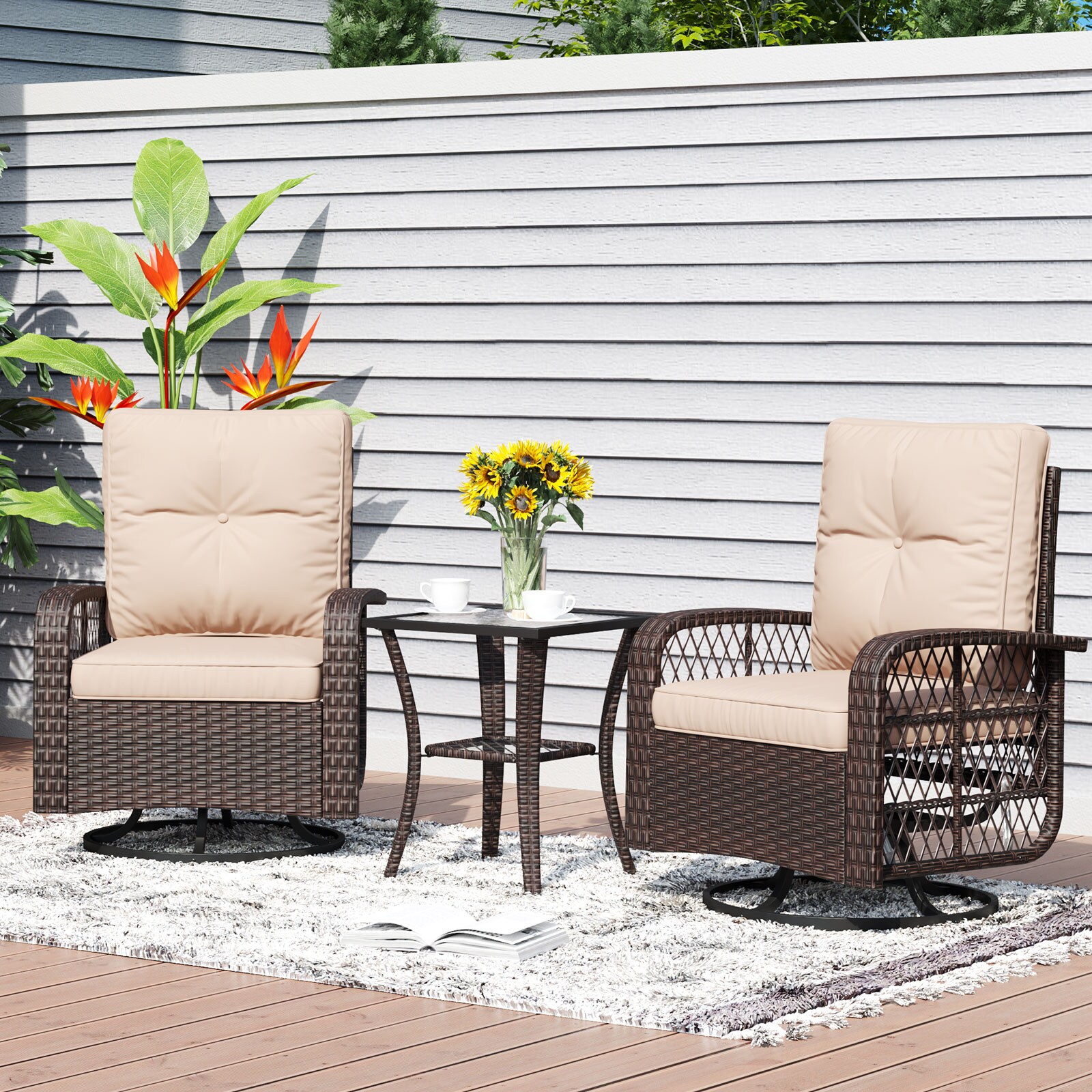 AOXUN PA-120GR09 Patio-Conversation-Sets - View #2