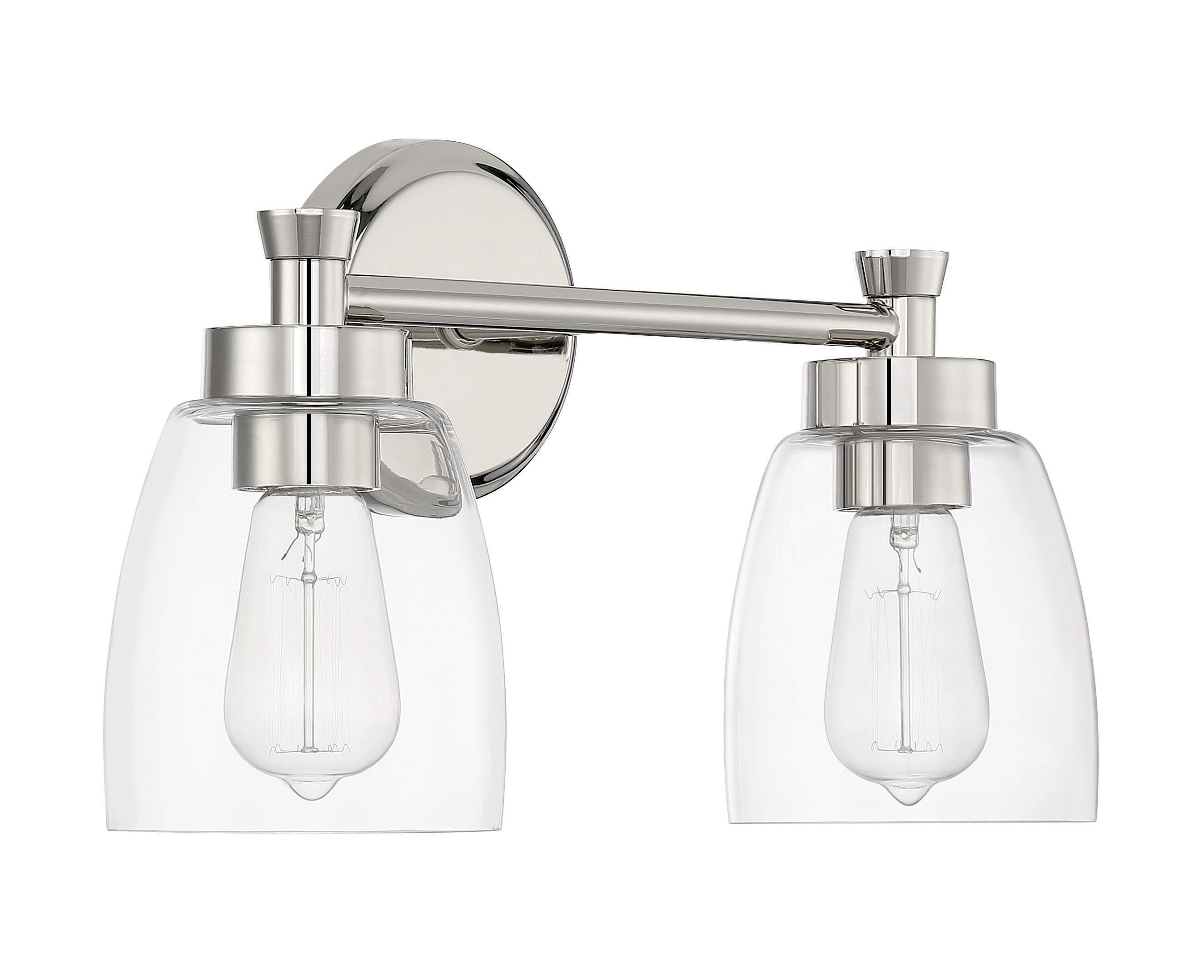 Craftmade 12716PLN2 Henning 15.75-in 2 -Light Polished Nickel Transitional Vanity light