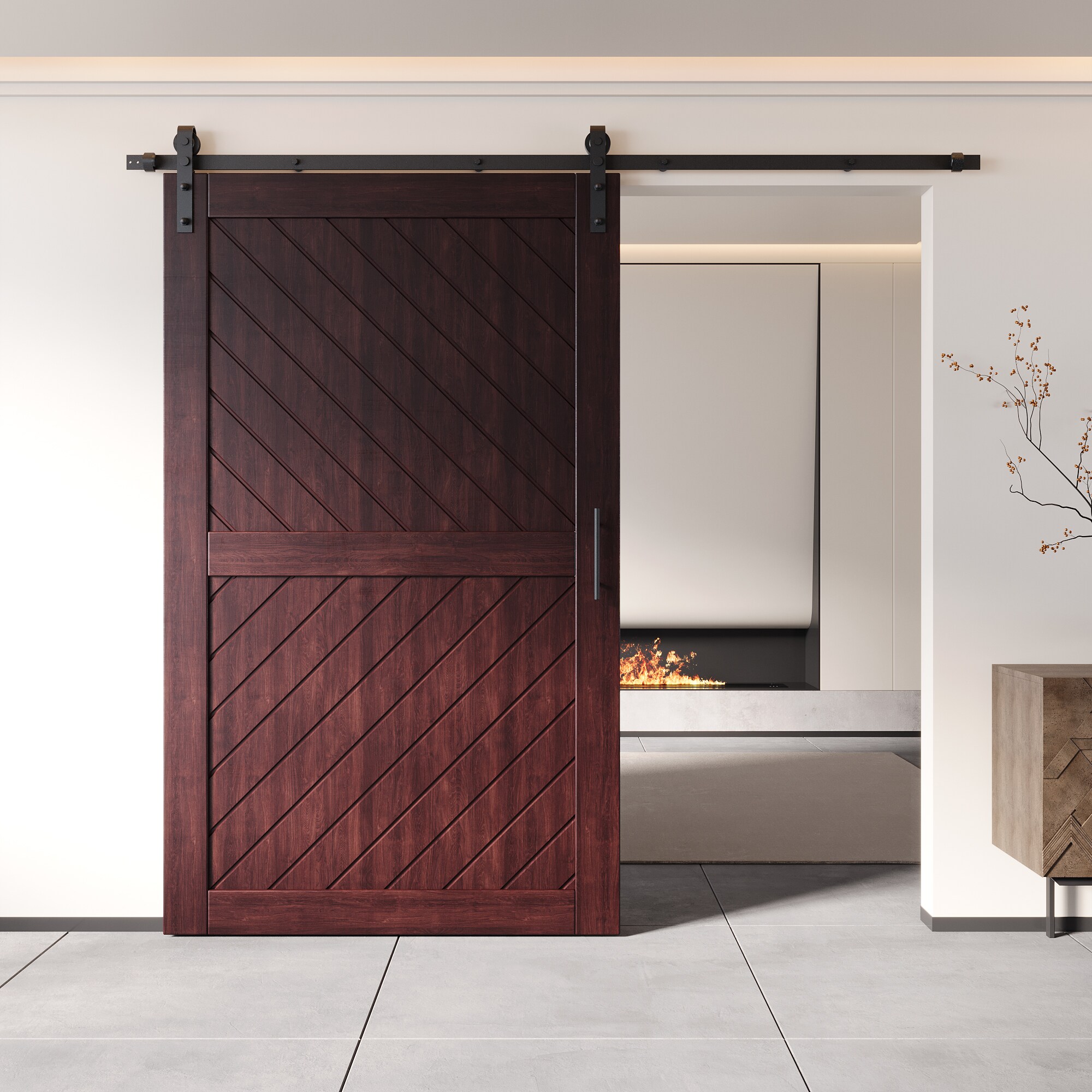 HOMACER YT1H108C-XT4-5080-RD Barn-Doors - View #8