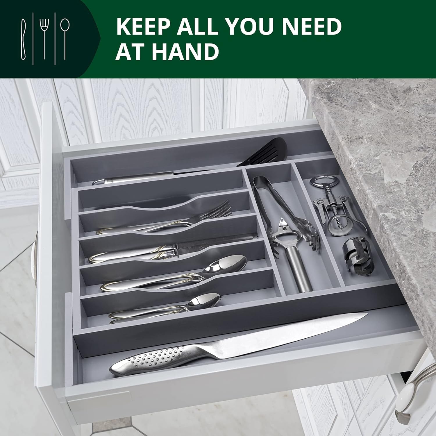 ROYAL CRAFT WOOD RCWKITDRAW-GR Drawer-Organizers - View #5