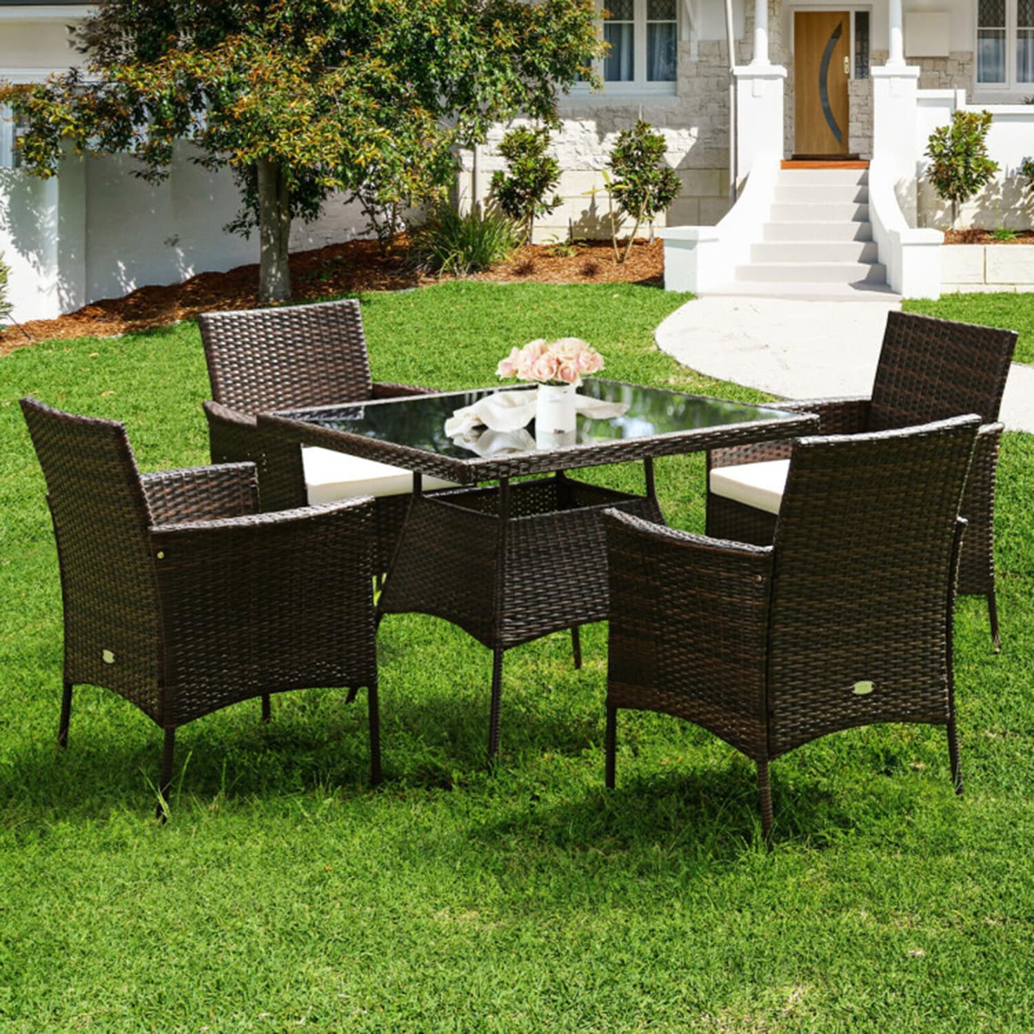 GZMR GZ0801-YLWB Patio-Dining-Sets - View #2