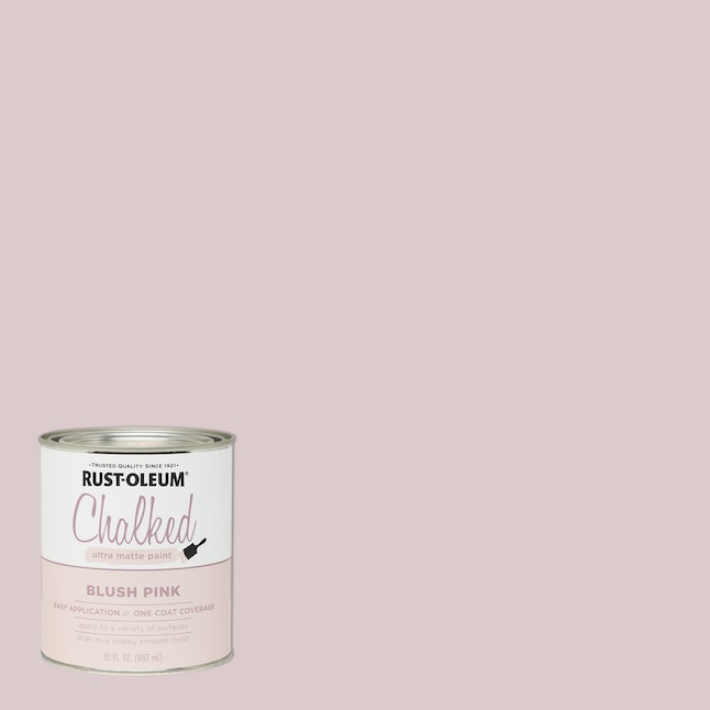 Rust-Oleum Blush Pink Acrylic Chalky Paint (1-Quart) in the Craft
