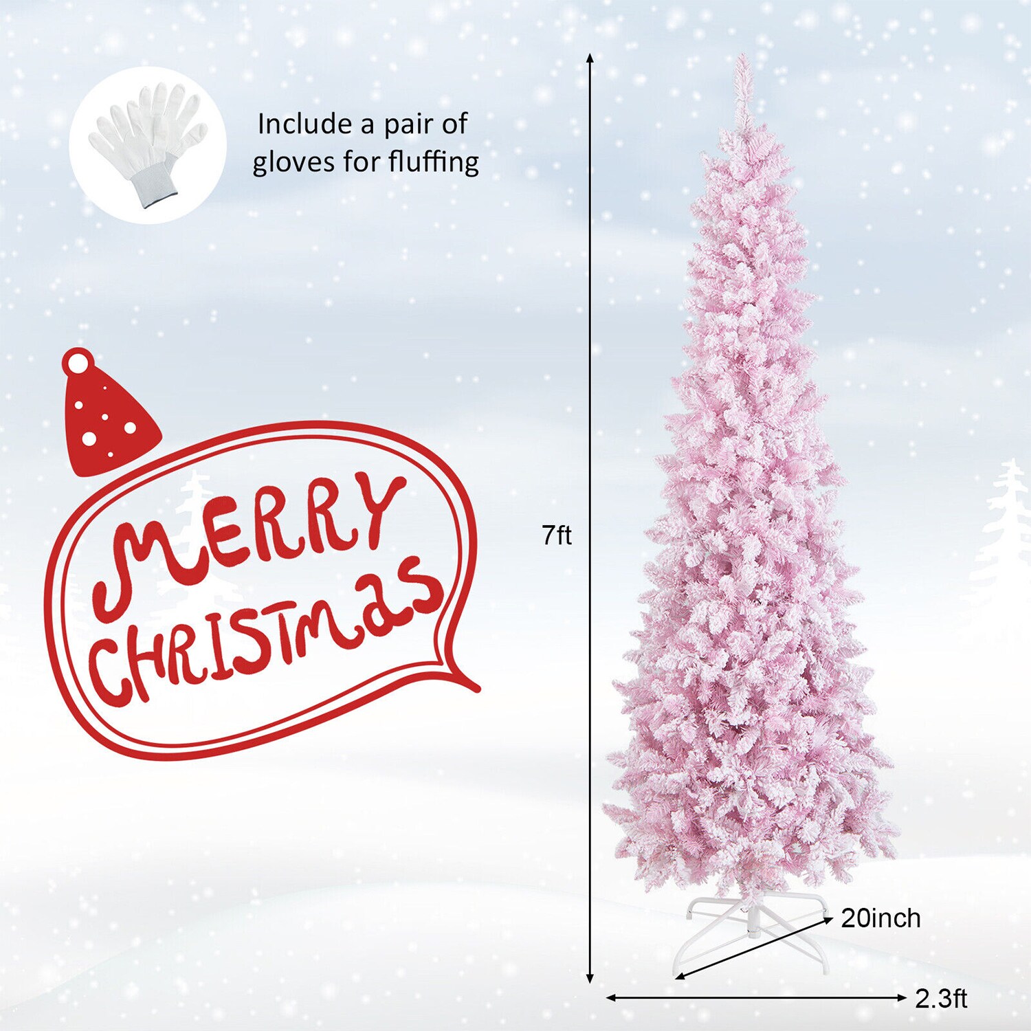 WELLFOR HYJ23972 Artificial-Christmas-Trees - View #7