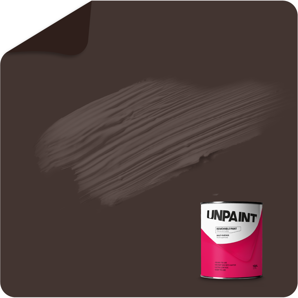 UNPAINT #433531 Matte Brown Mocha Stone Water-based Interior Paint ( 1-quart )