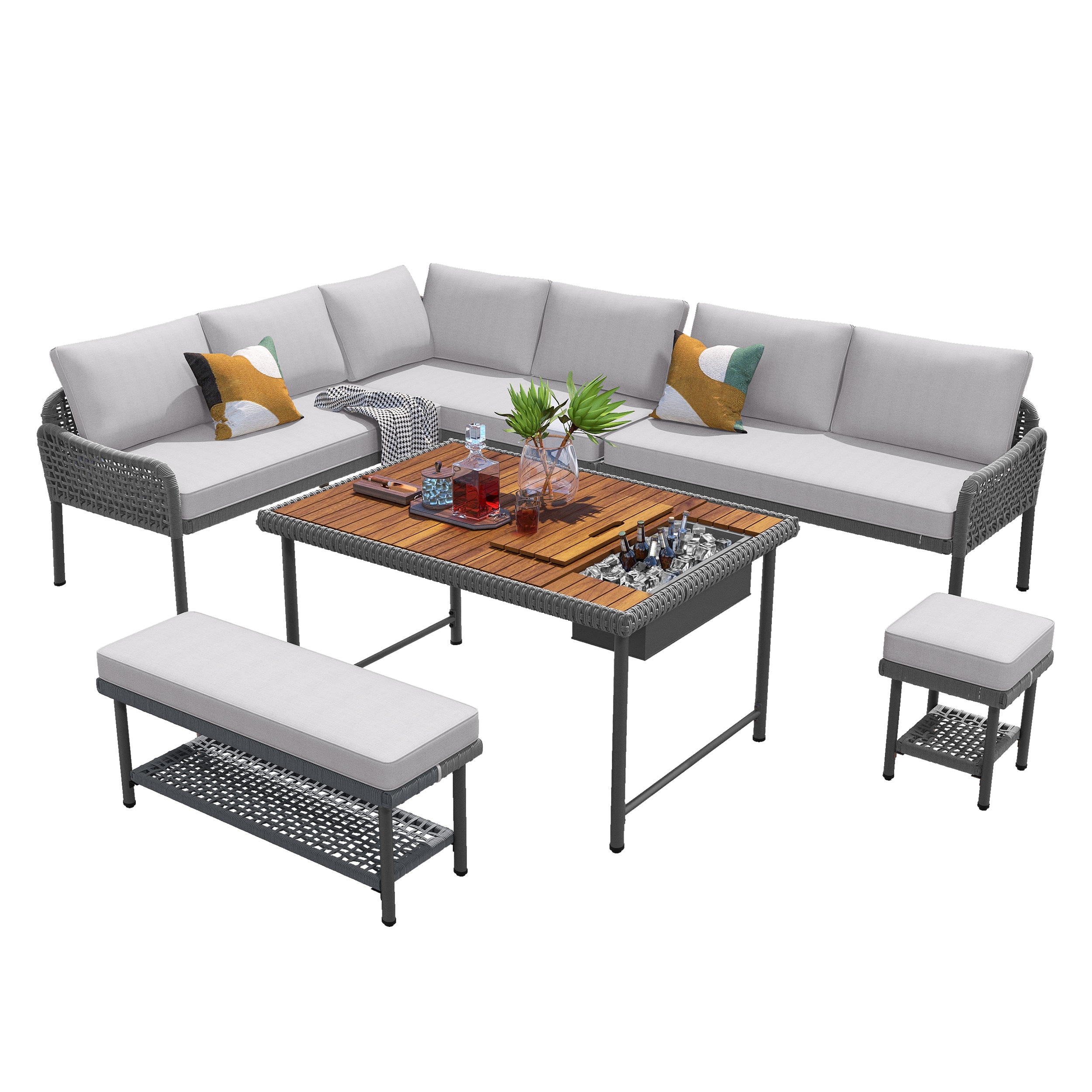 Dimakai DK-US-78AAE Patio-Conversation-Sets - View #5