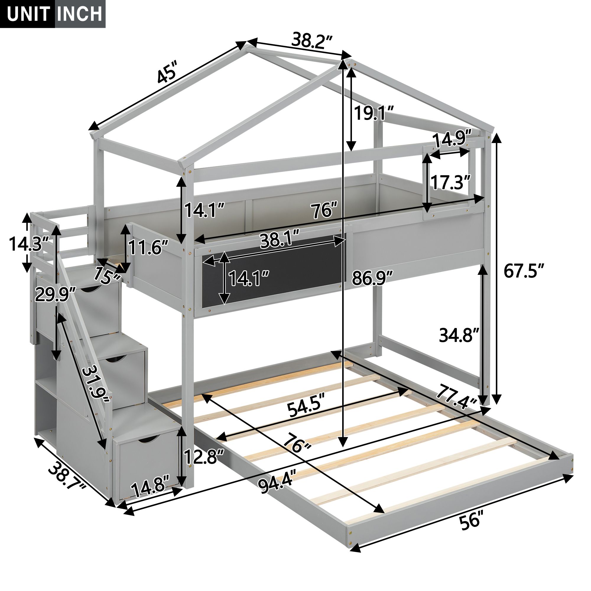 Yiekholo LL-1767AAE Bunk-Beds - View #4