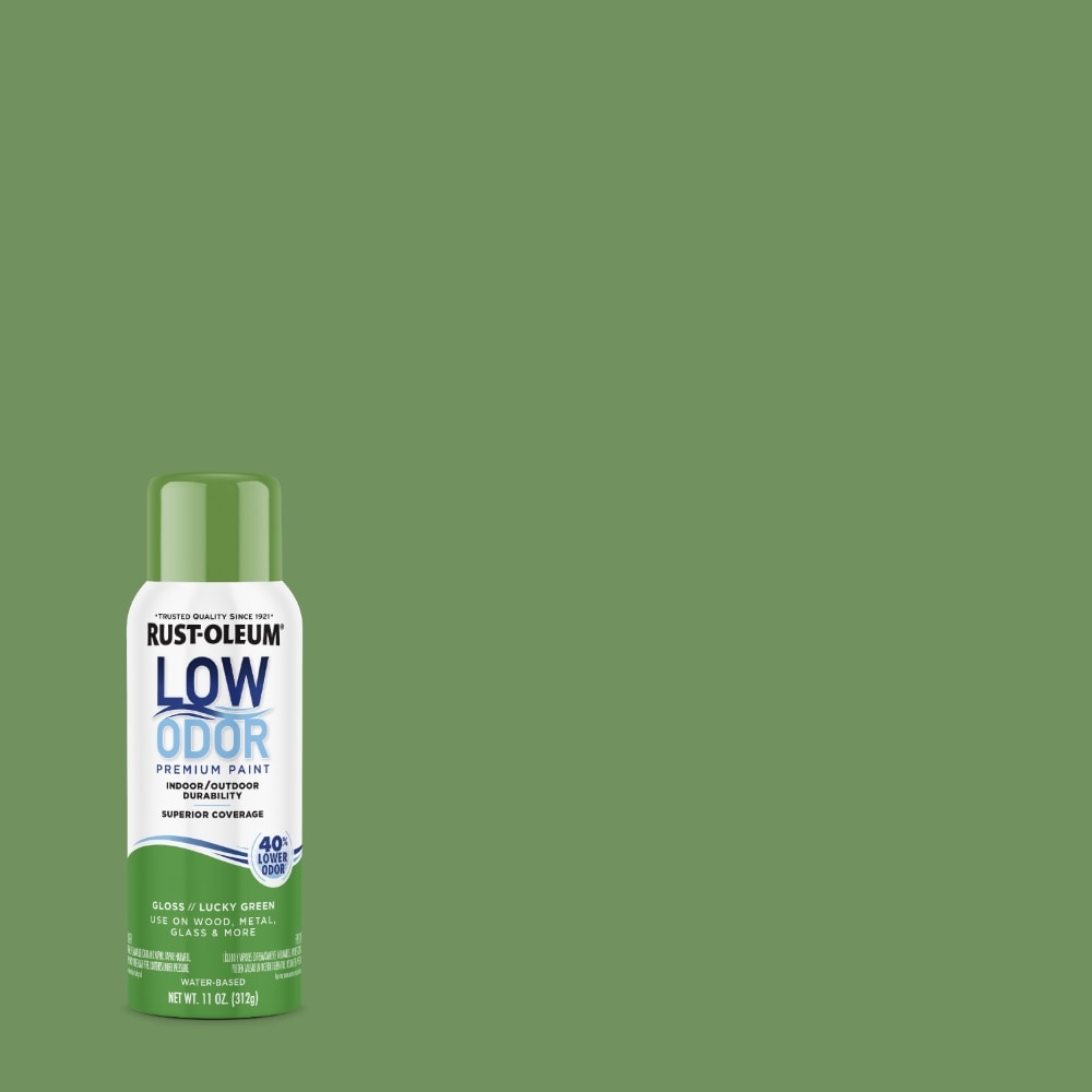 Rust-Oleum 388270 Low Odor Gloss Lucky Green Spray paint ( NET WT. 1-oz )