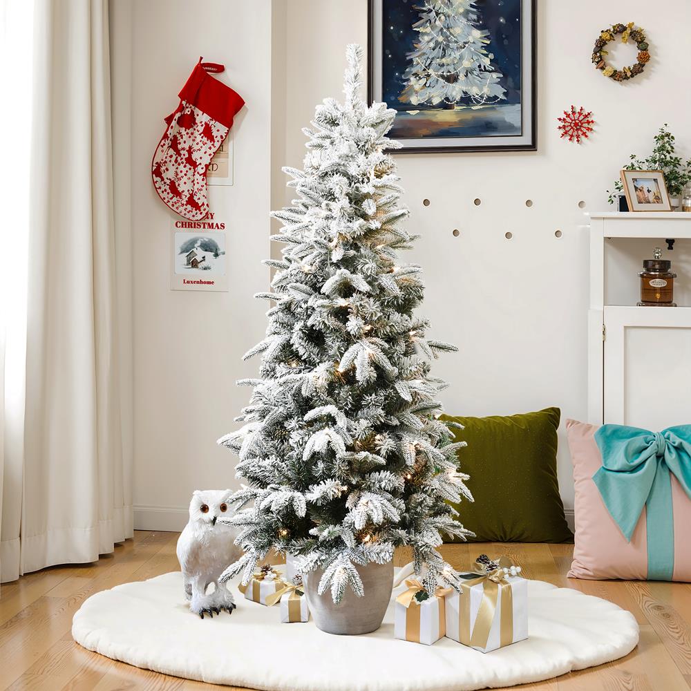LuxenHome WHAP2127 Artificial-Christmas-Trees - View #4