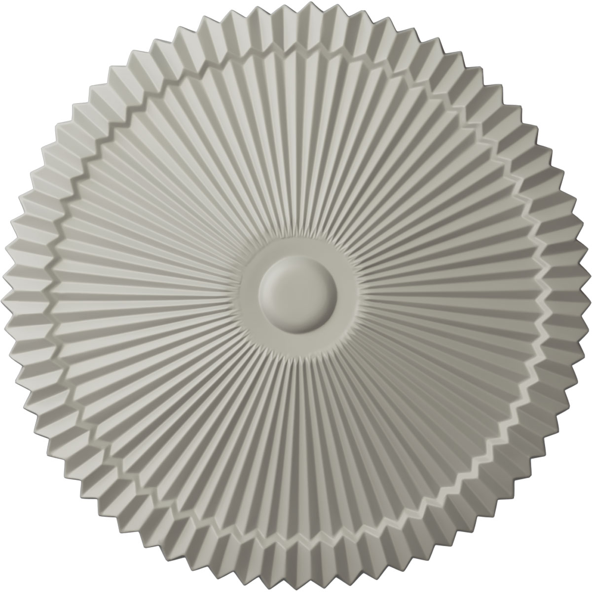 Ekena Millwork CM24SHPCF Shakuras 24-in W x 24-in L Painted Pot Of Cream Polyurethane Whole Ceiling Medallion
