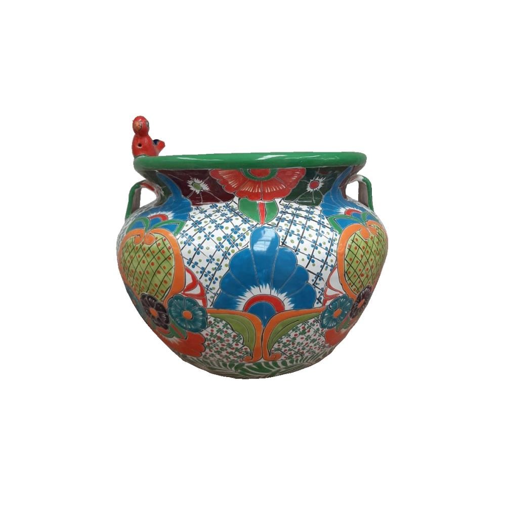 B ARTE BICENTENARIO 4064957 Round 17.33-Inches W Large Multiple colors/finishes Ceramic Planter with Drainage Holes
