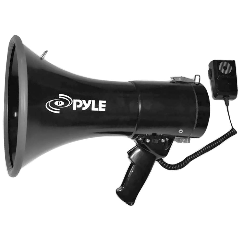 Pyle Pro 50-watt Megaphone Bullhorn with Aux, Siren and Talk Modes in the  Public Address Systems department at