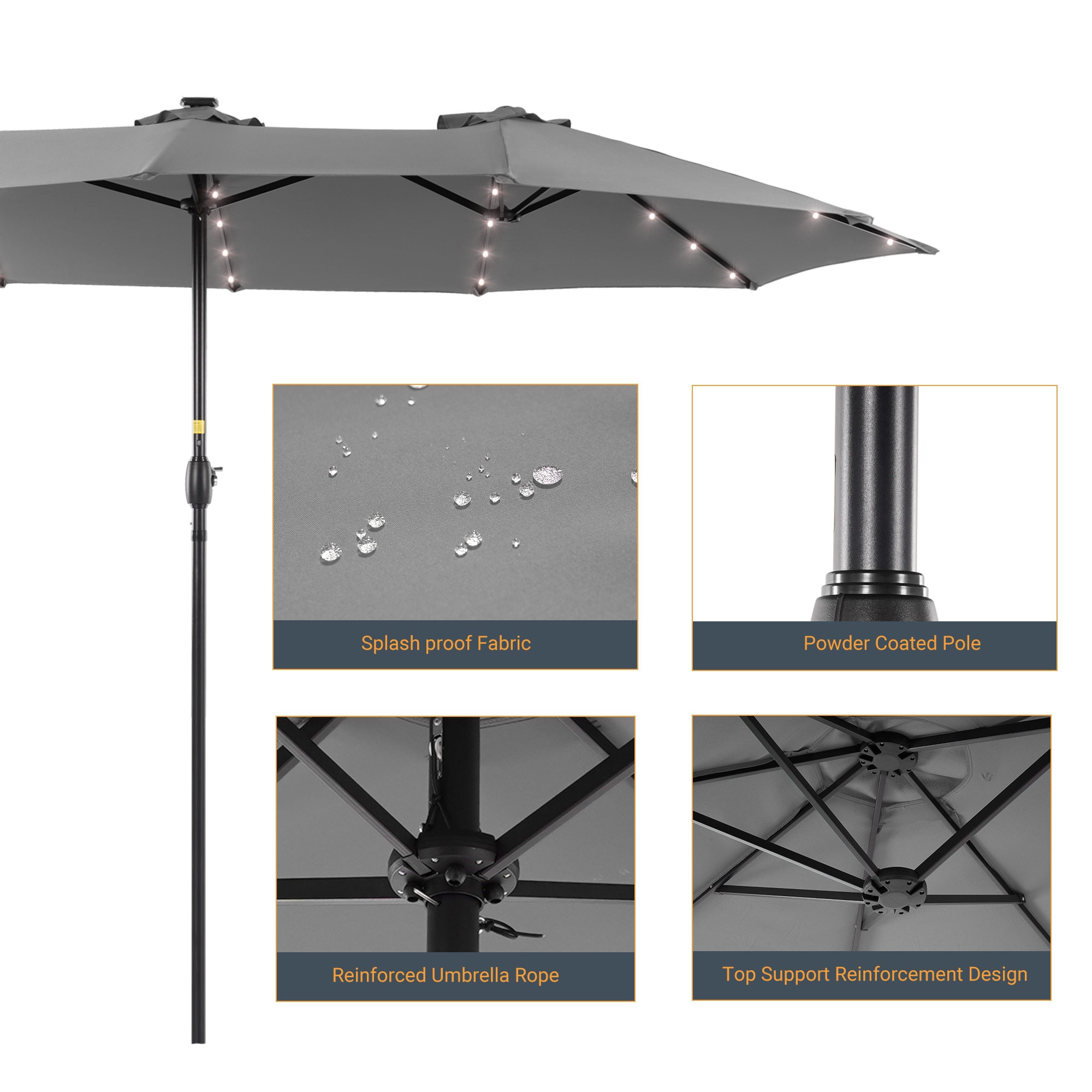 ACEGOSES LW-MK-LED460GY-B Umbrellas-2 - View #3