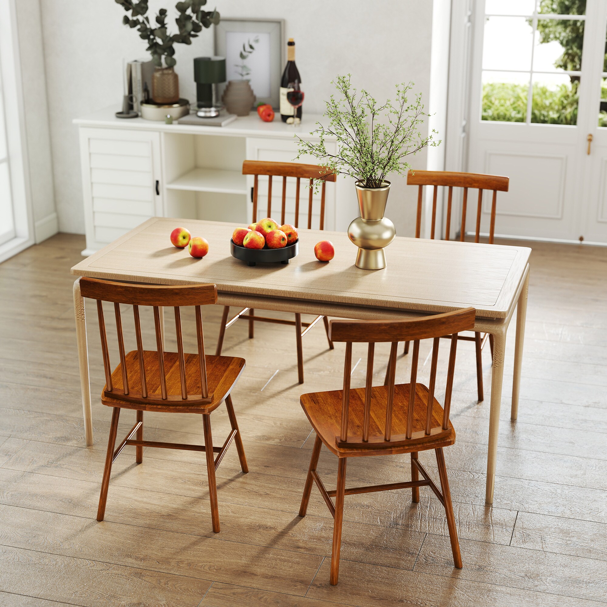 HomCom 83A-328V01LR Dining-Chairs - View #4