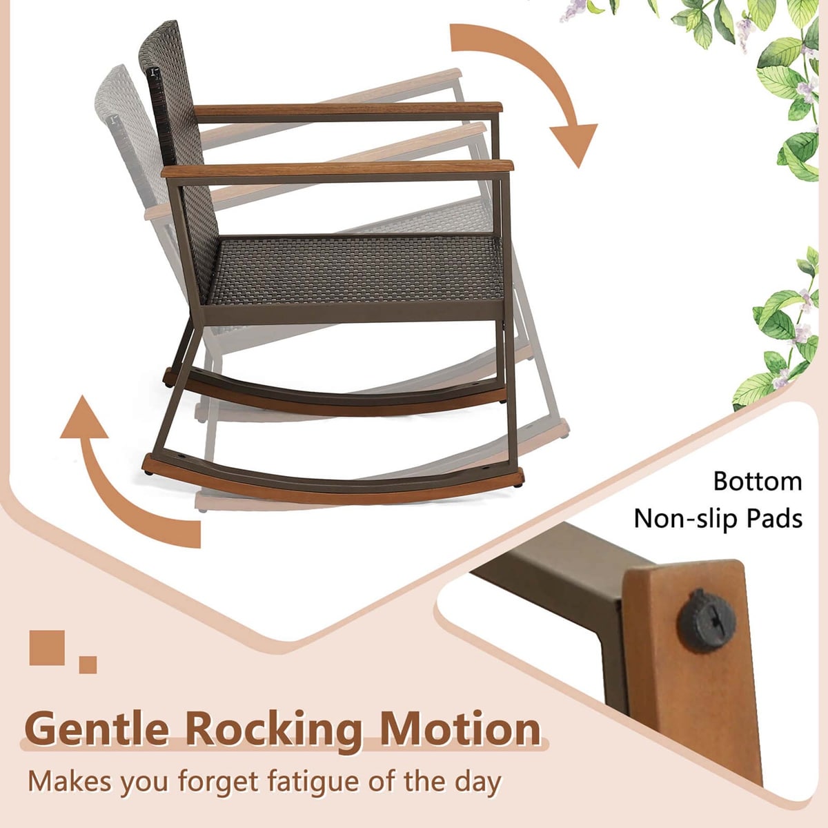 Costway HCST00445 Patio-Conversation-Sets - View #6