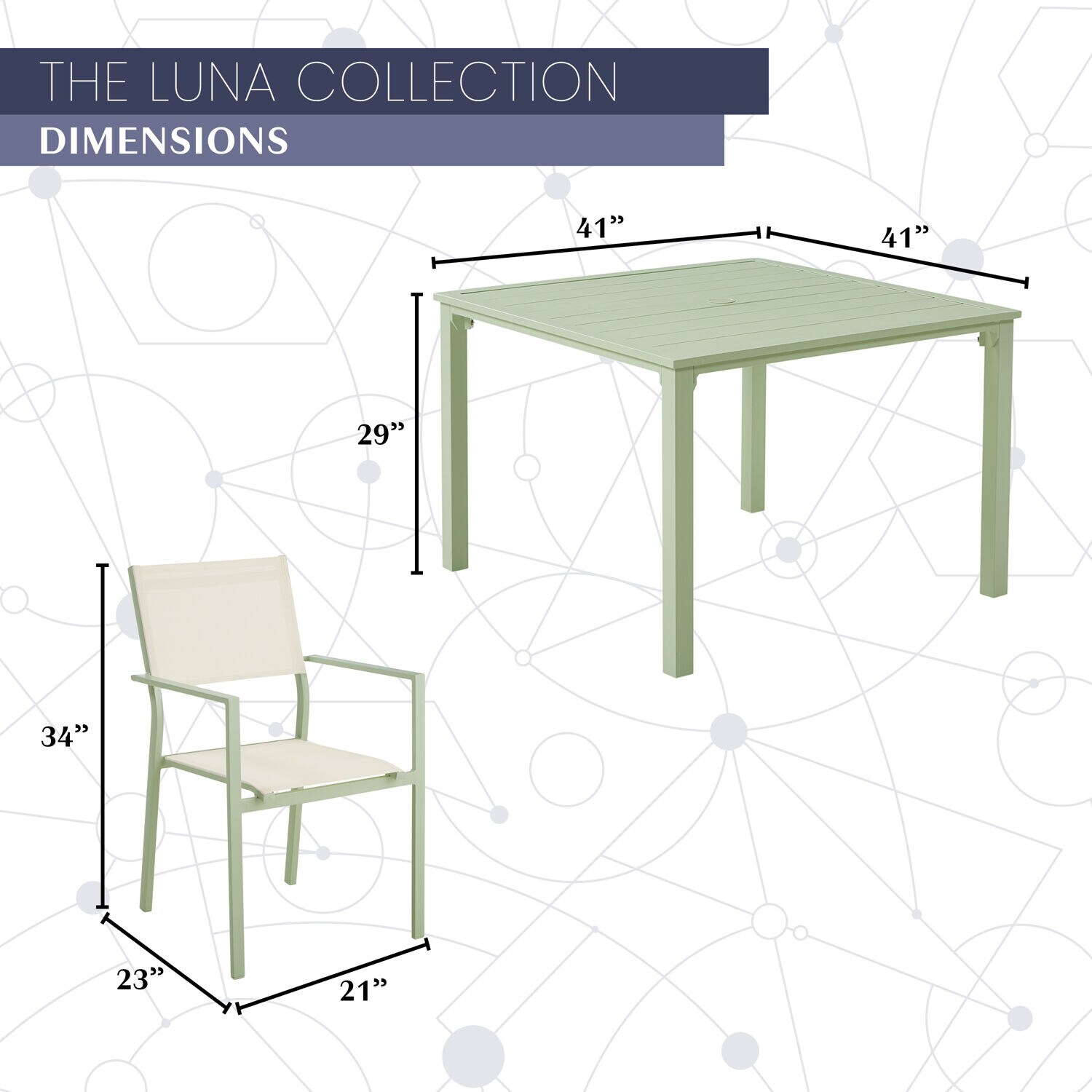 Mod Furniture LUNADN5PCSL-MT Patio-Dining-Sets - View #4