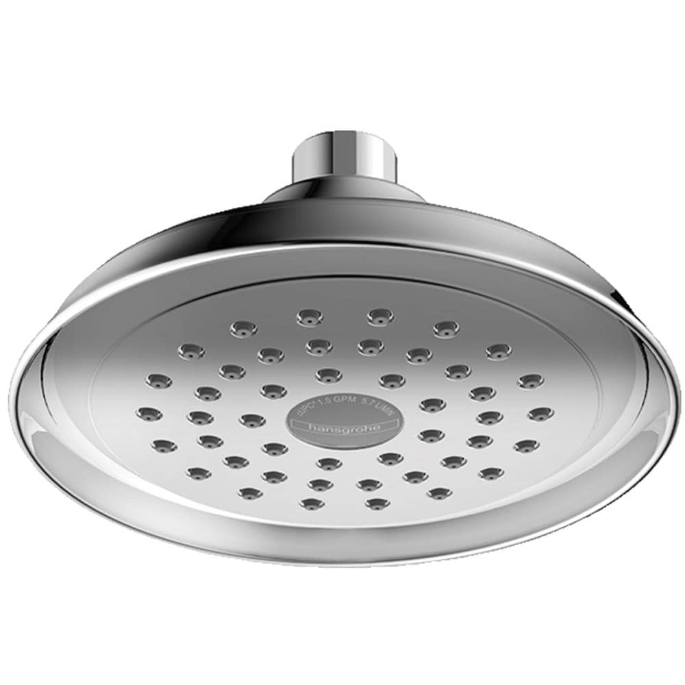 Hansgrohe Joleena Chrome 1-Spray Rain Shower Head 1.75-GPM (6.6-LPM) in ...