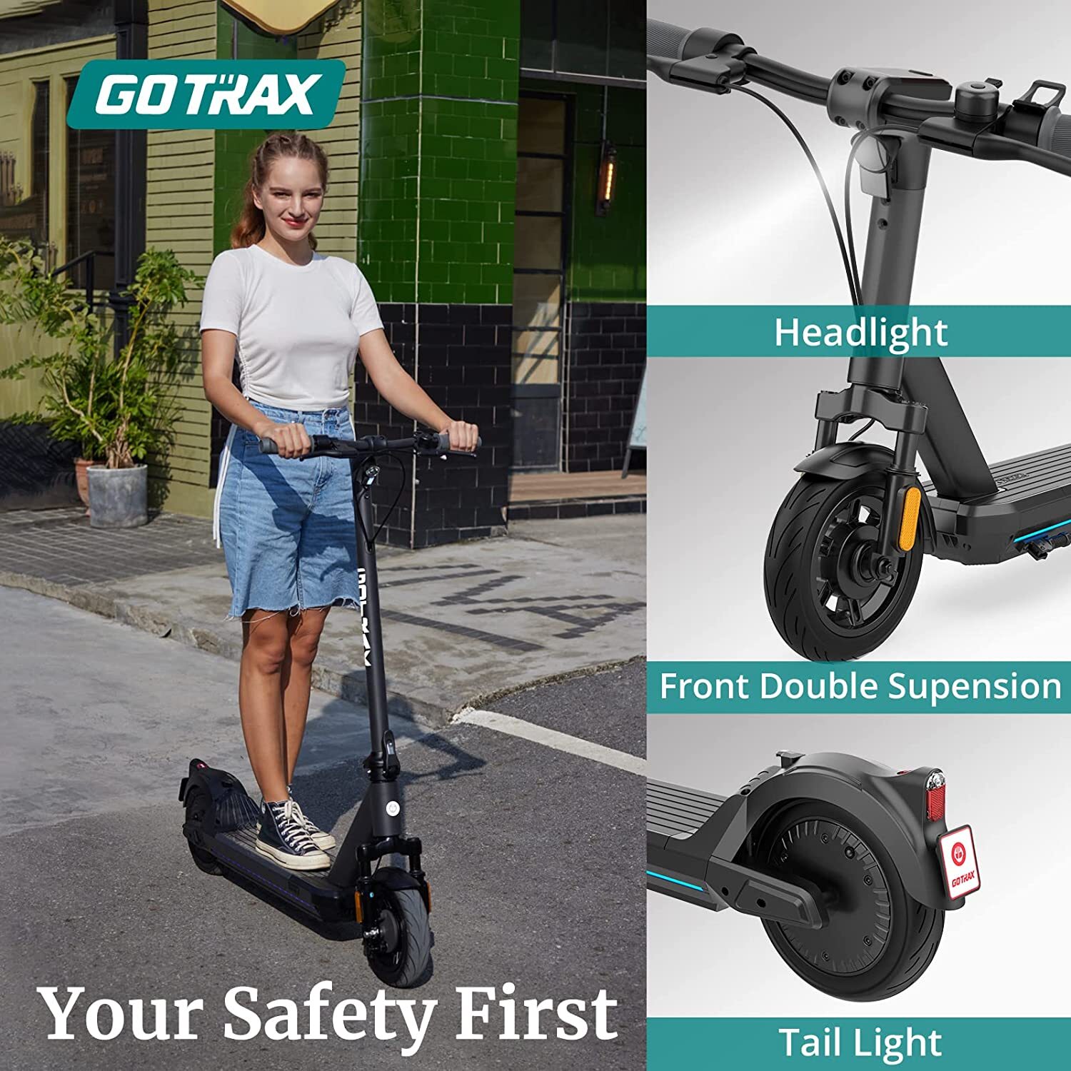 GOTRAX GT-G5-GREY scooters - View #5