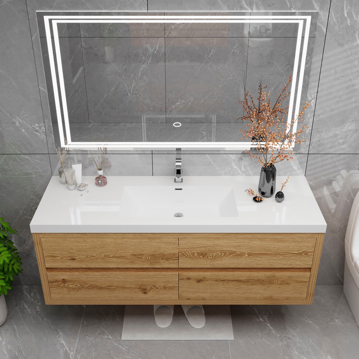 BV Better Vanity LOUIS60S-YW Bath-Vanity-Combo - View #3