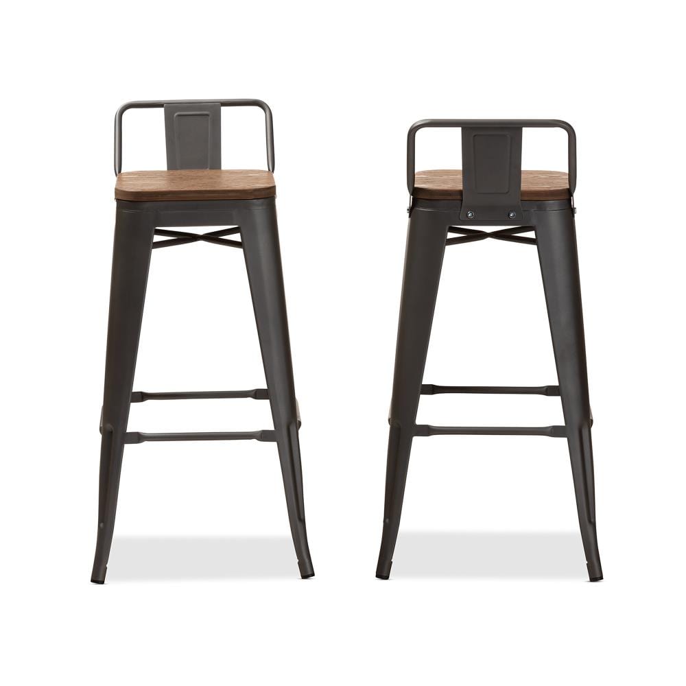 Baxton Studio 150-2PC-9126-LW stools - View #2