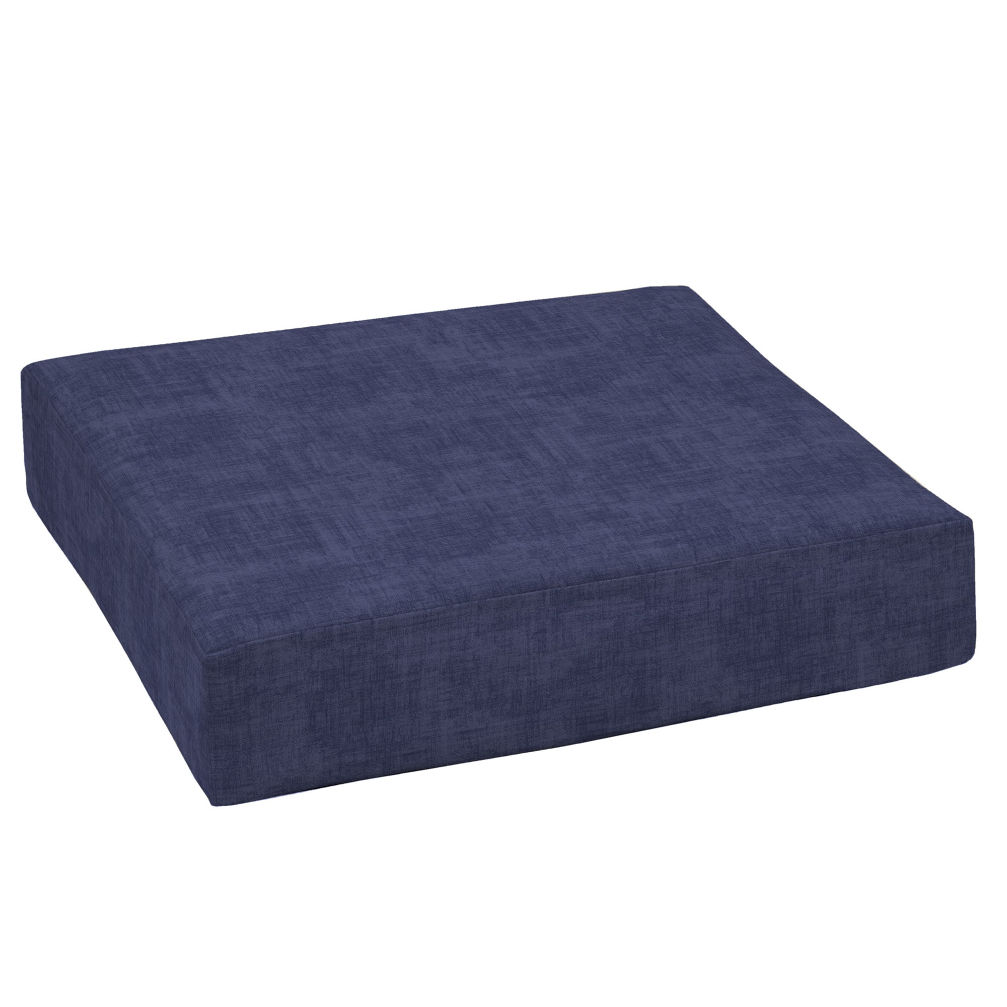 Style Selections Navy Luau Texture Deep Seat Patio Chair Cushion at ...