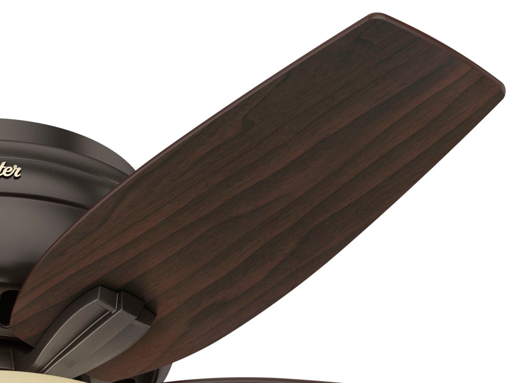 42" Bronze Low Profile Ceiling Fan with LED Light and Remote