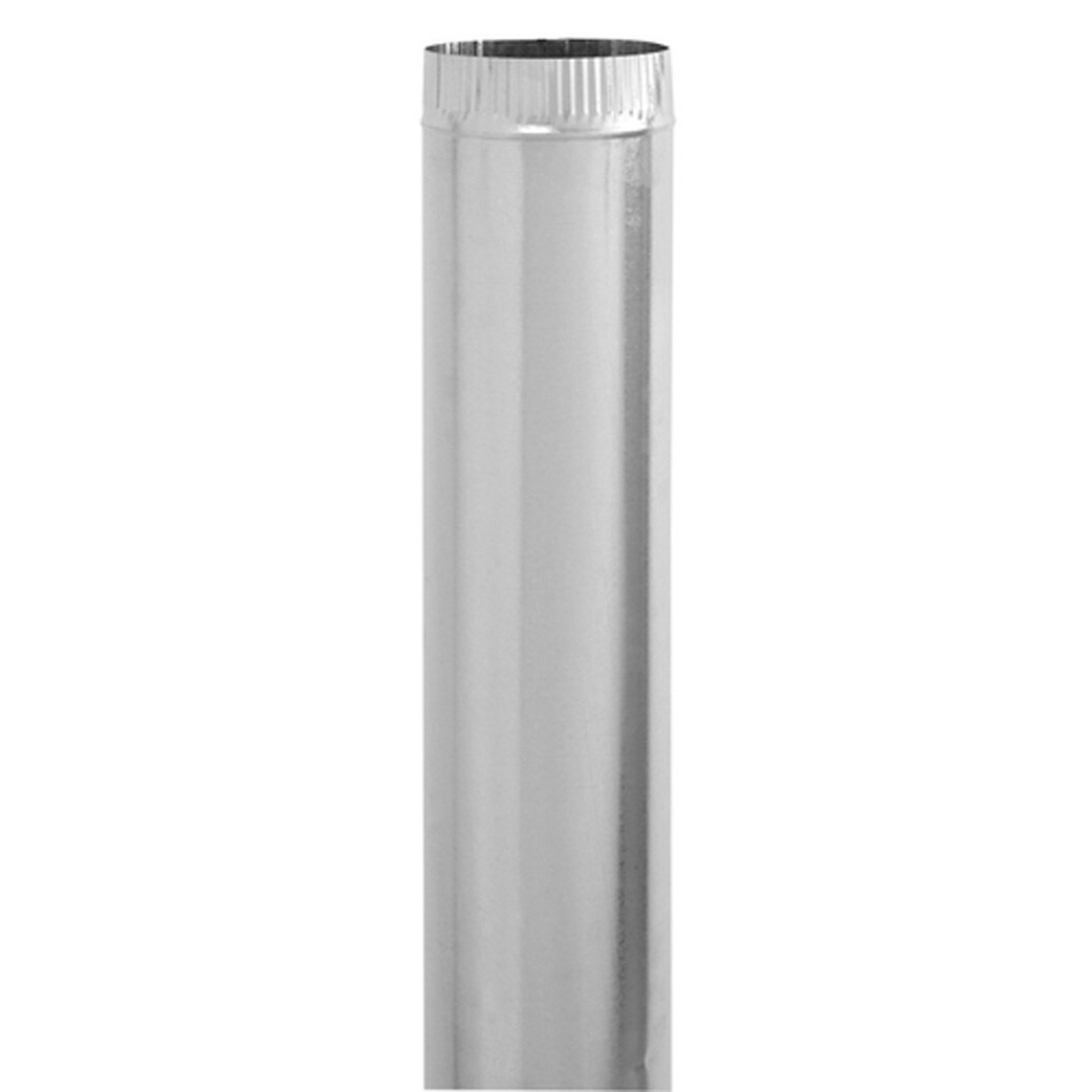 IMPERIAL 6-in x 60-in 30 Gauge Galvanized Steel Round Duct Pipe