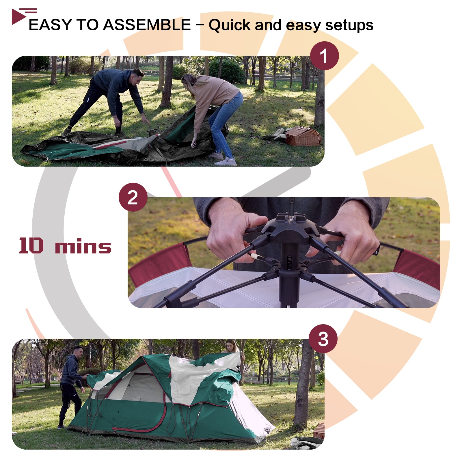 GARSING MAN-AUTODO-F-6P-RGG tents - View #3