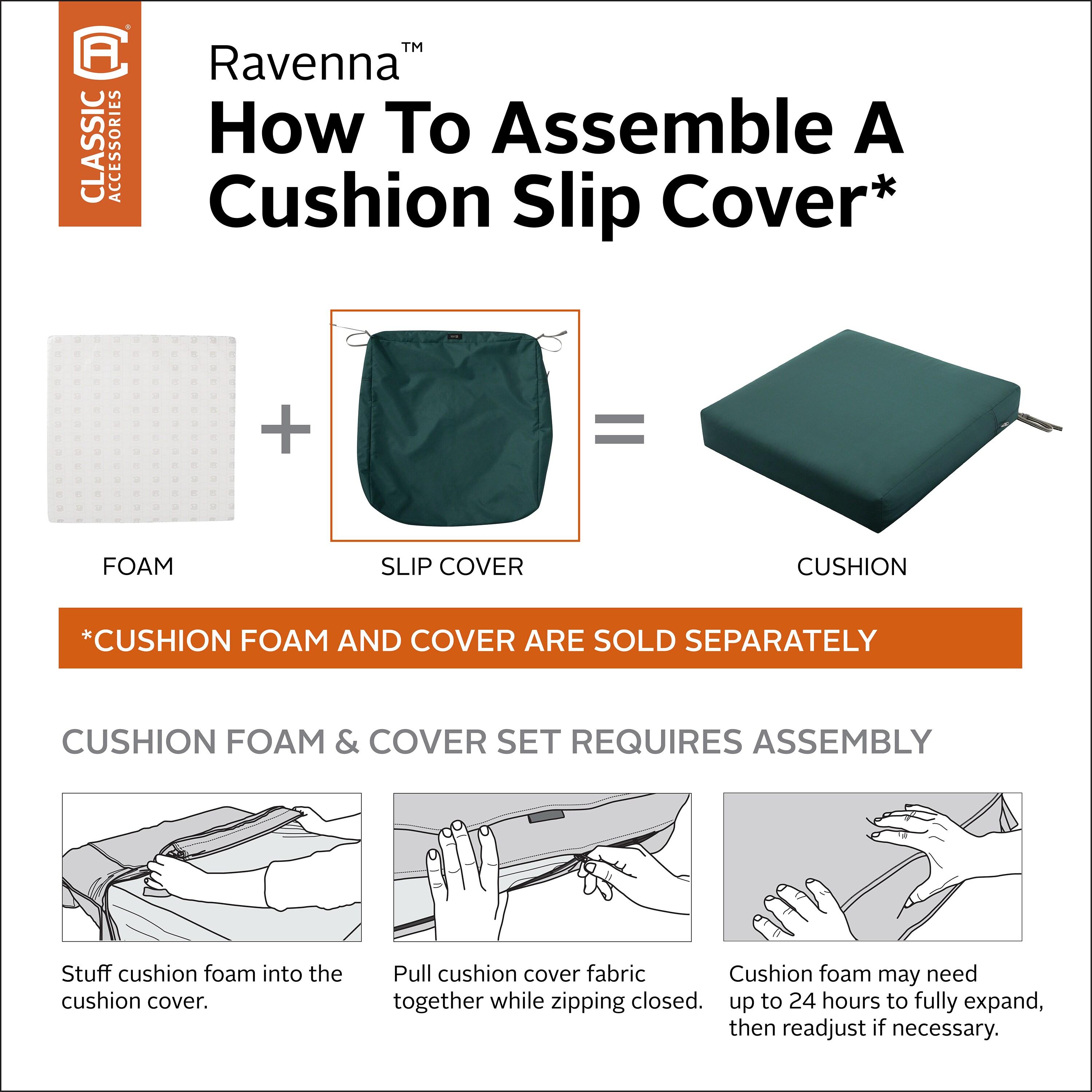 Classic Accessories 60-370-011101-RT Patio-Furniture-Cushions - View #9