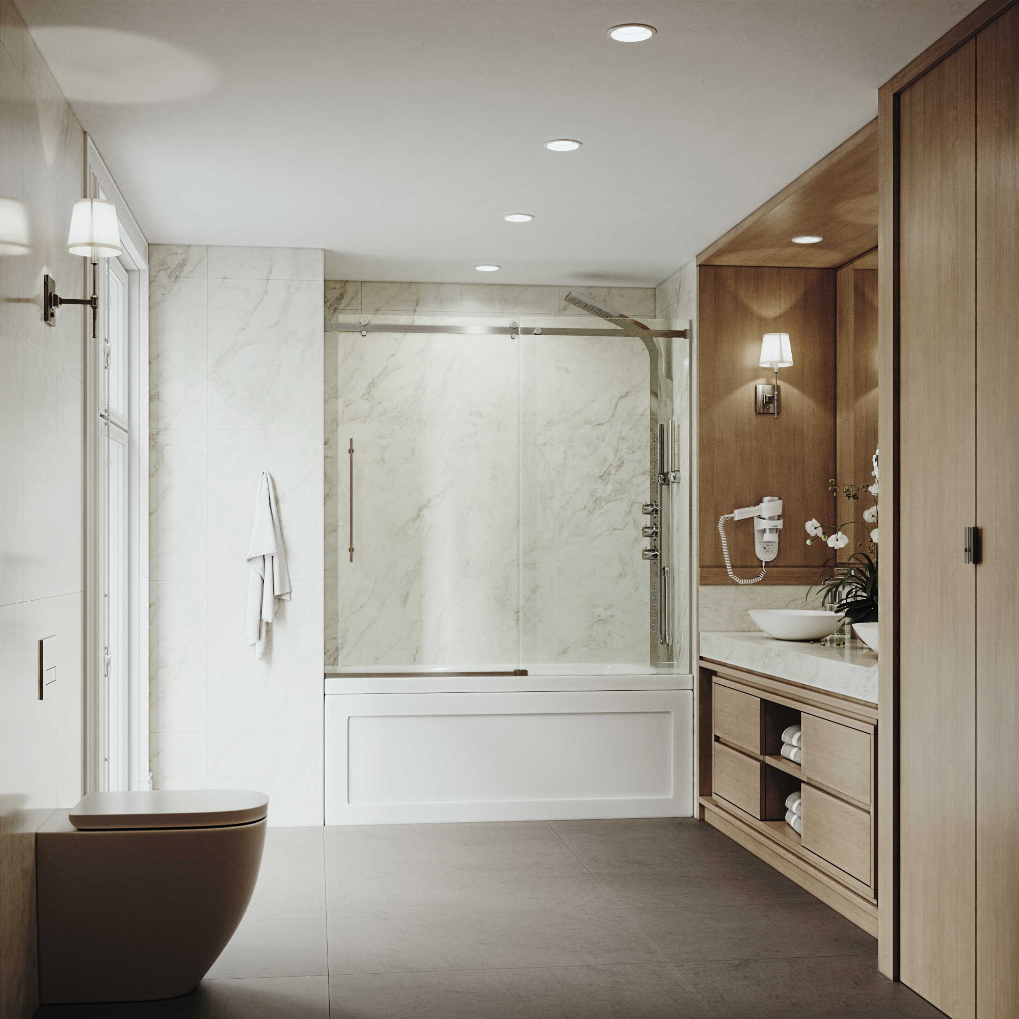 VIGO VG6043STCL6058 Bathtub-Doors - View #5