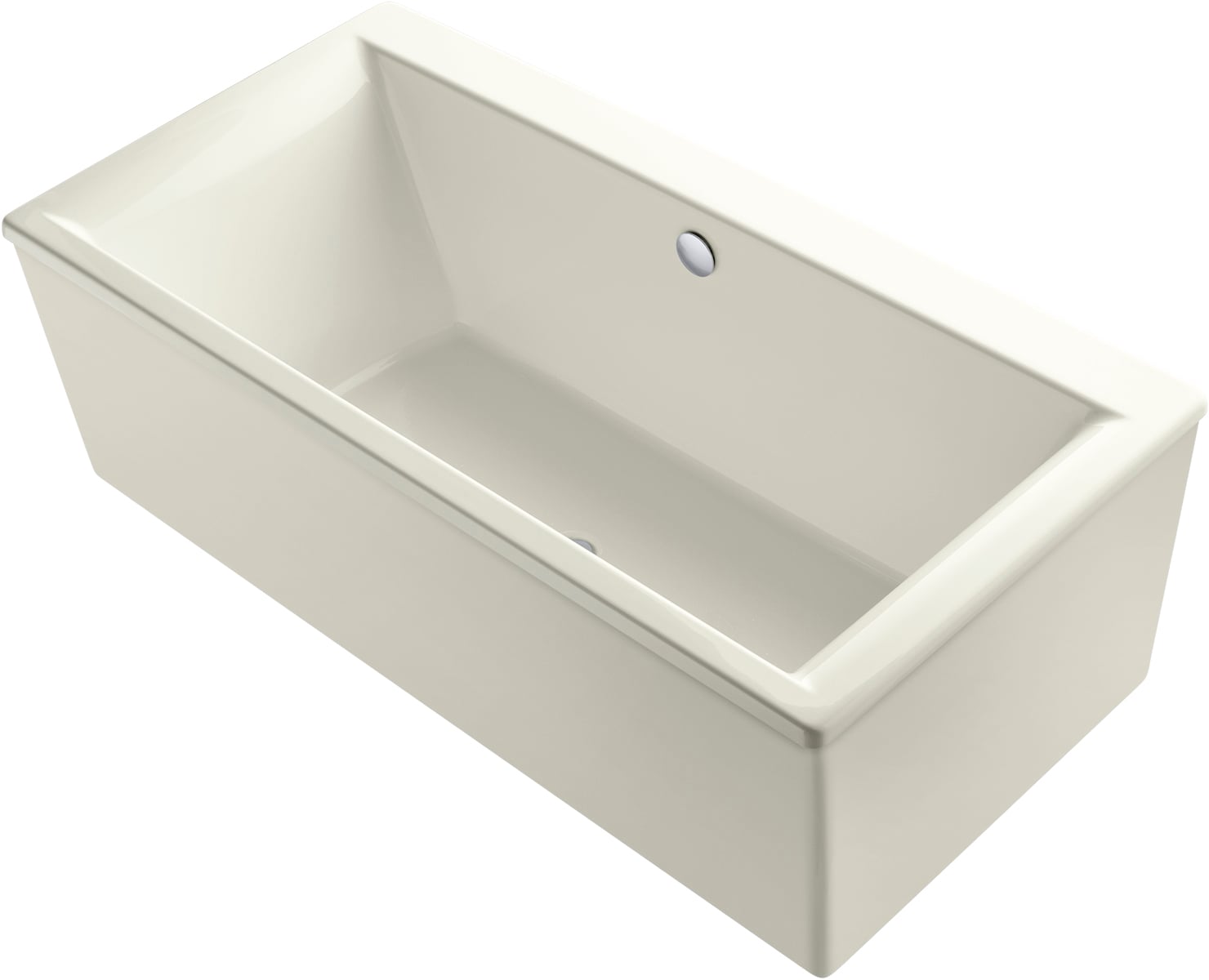 Kohler Stargaze 36-in X 72-in Biscuit Acrylic Freestanding Bathtub 