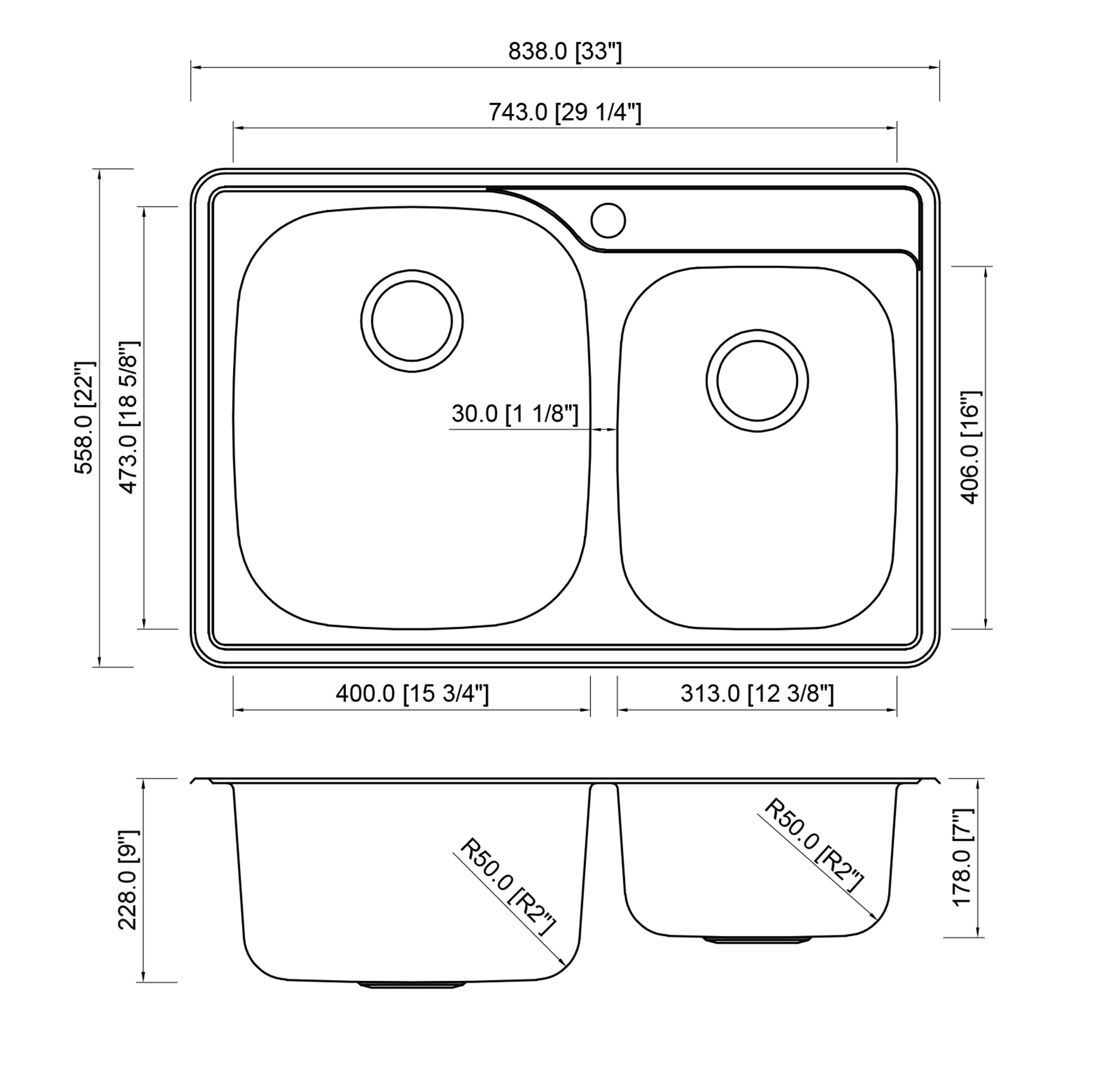 eModernDecor ALTO-6040-1-SGY Kitchen-Sinks - View #8