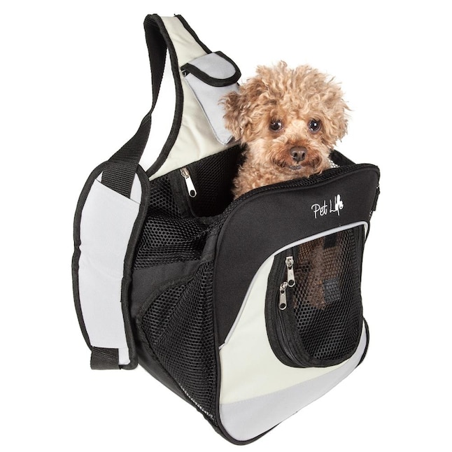 Pet Life Single Strap Over The Shoulder Navigation Hands Free Backpack and Front Pack Pet Carrier
