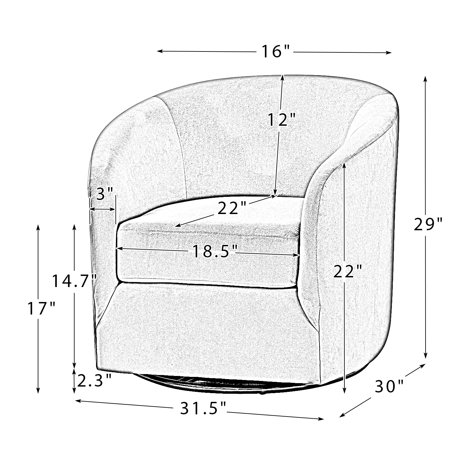 14 Karat Home CHM0240-MUSTARD chairs - View #3