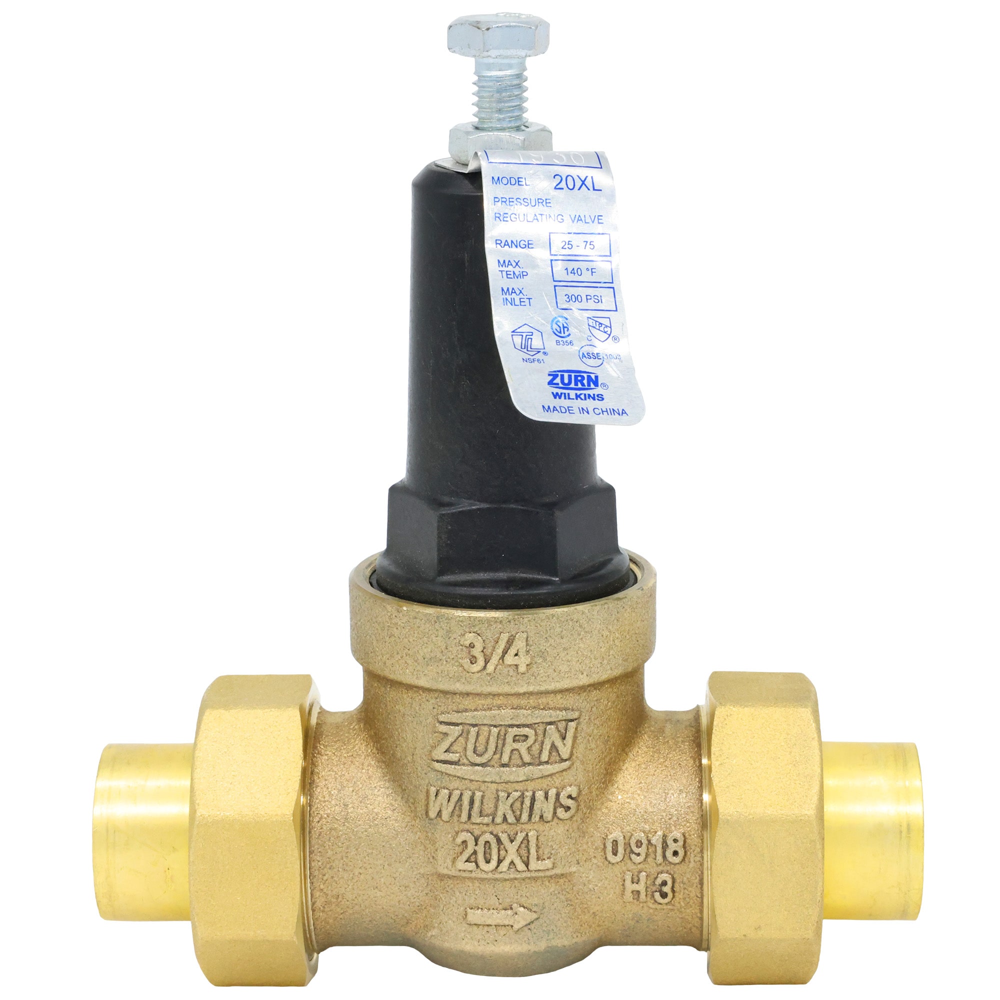 Zurn Wilkins 34-20XLDUC 3/4-in FNPT Bronze Pressure reducing valve