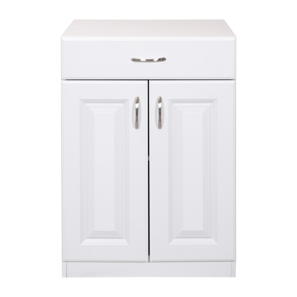 Estate 23.75-in W x 34.5-in H Wood Composite White Wall-mount Utility Storage Cabinet