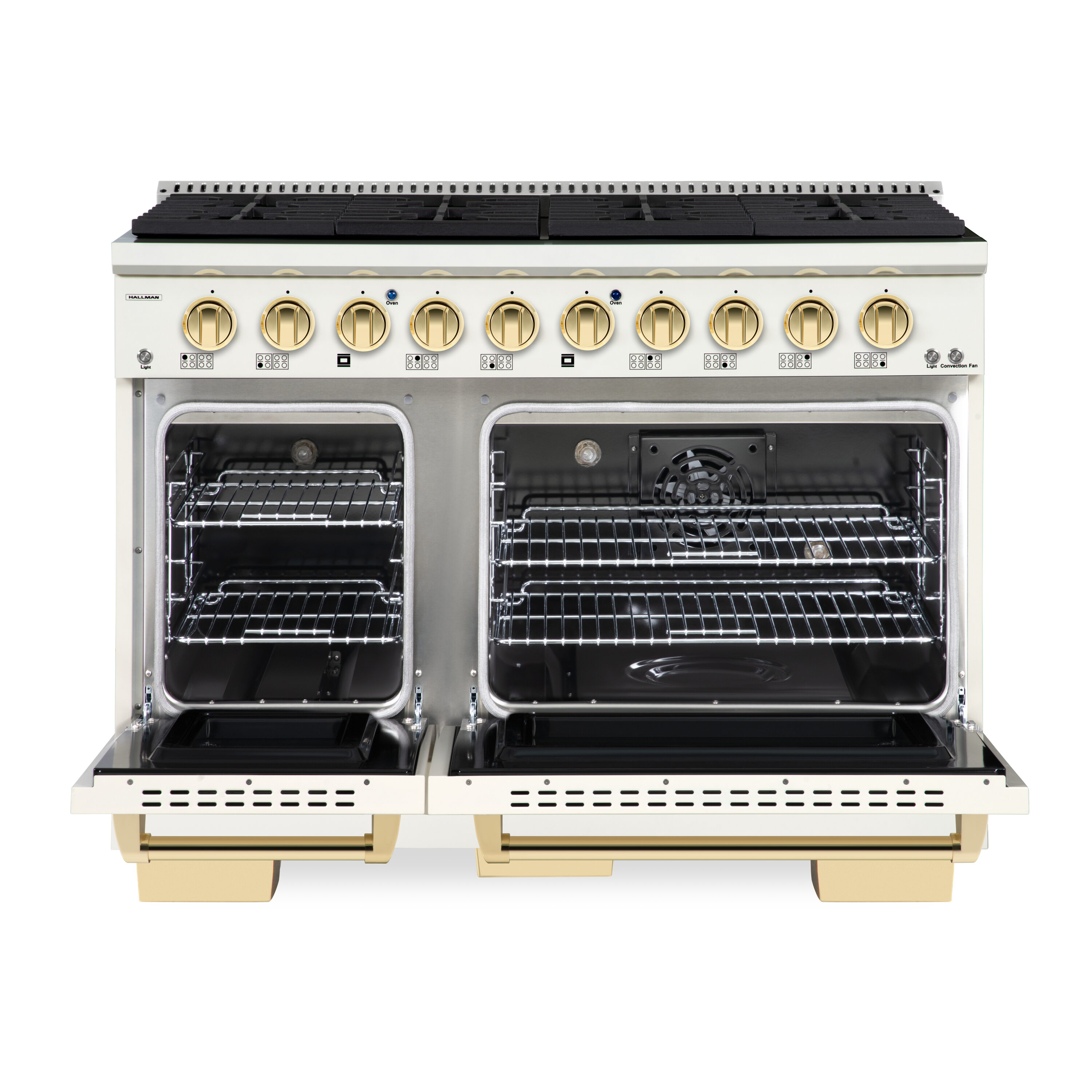Hallman HBRG48BSAW Double-Oven-Gas-Ranges - View #5