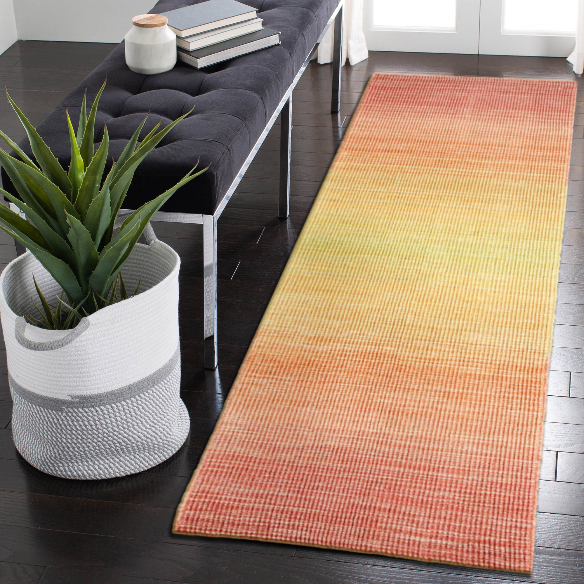 Liora Manne ARB57753922 Aruba 5 x 8 (ft) Loomed Wool Sisal Rectangular Indoor Stripe Area rug