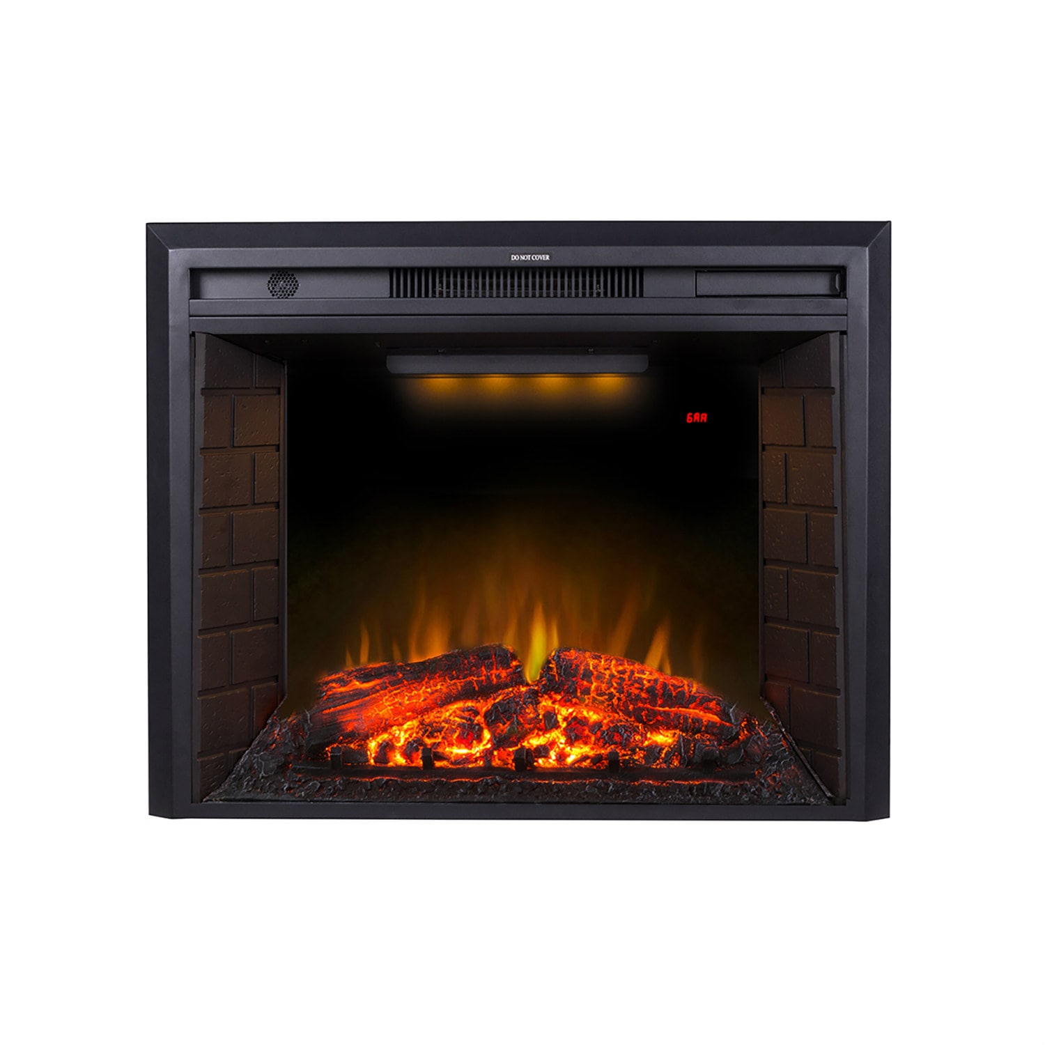 CASAINC VL-EF33WT 35.6-in W Black Free standing LED Wall-mount Electric Fireplace with Remote Control Included