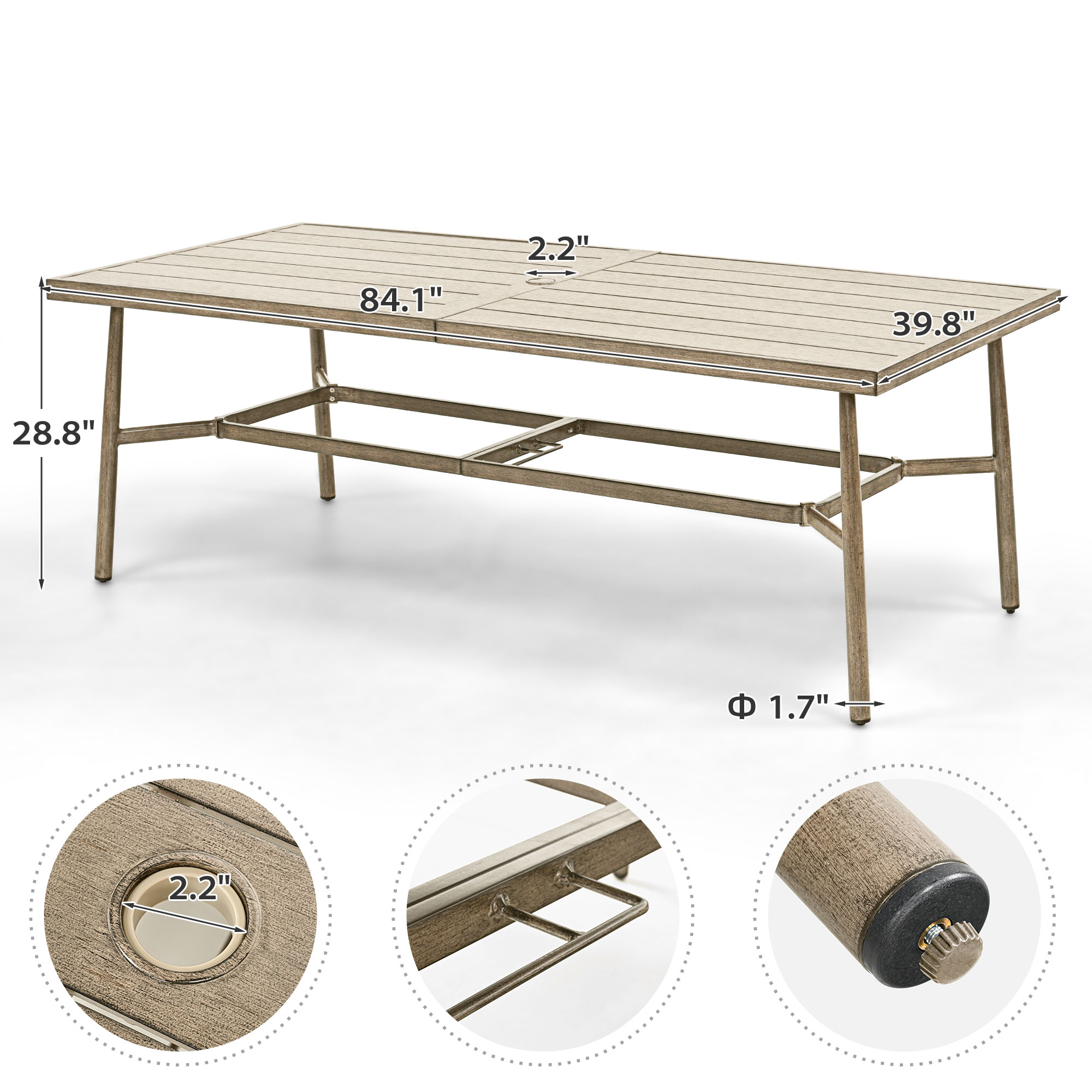  EL-VCZ1-9-ZL-B-WL3 Patio-Tables - View #2