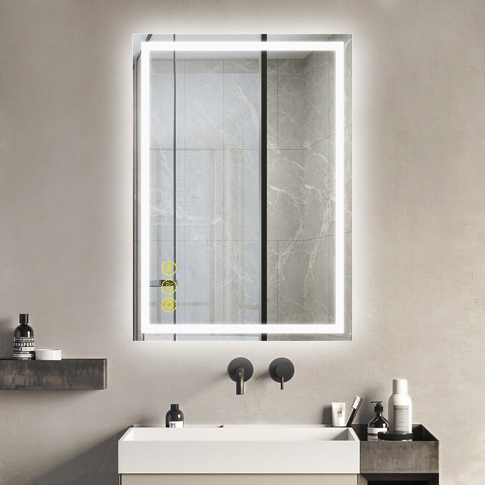 Brio GlareGuard LED Anti Fog Vanity Mirror 28 Inch Tall and 20 Inch Wide by  - ANE014